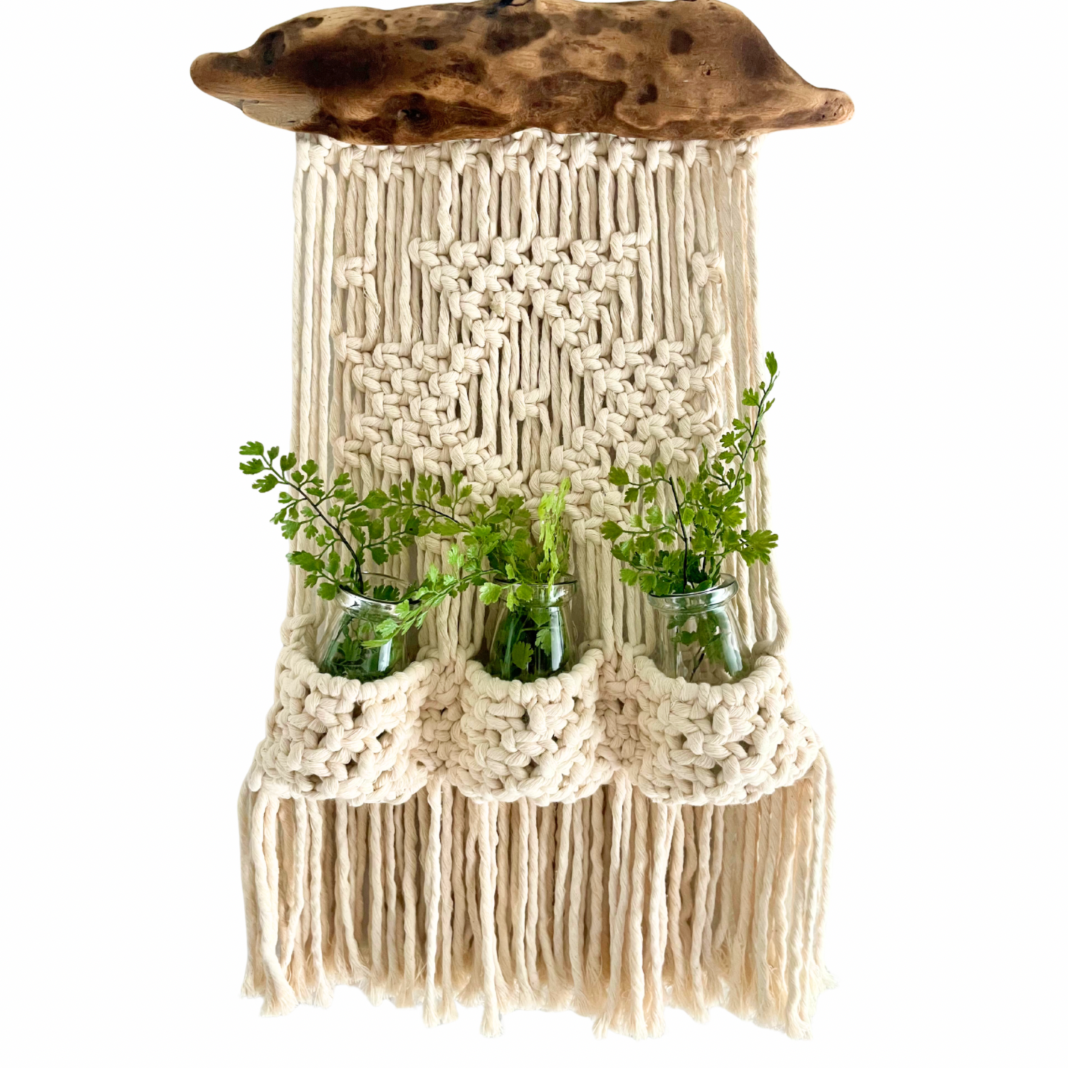 Hanging Flower Vase Macrame