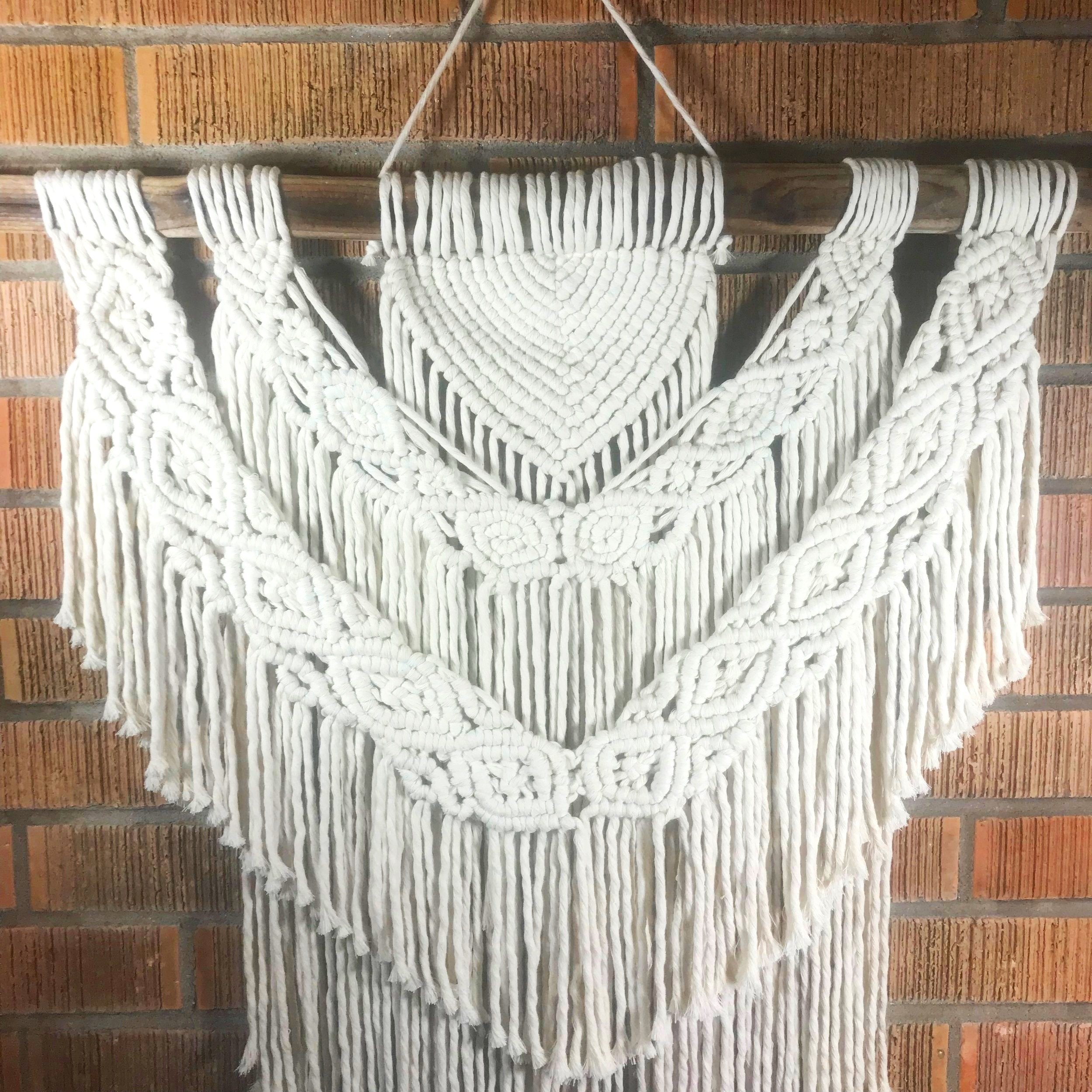 Fringed Large Macrame Wall Hanging