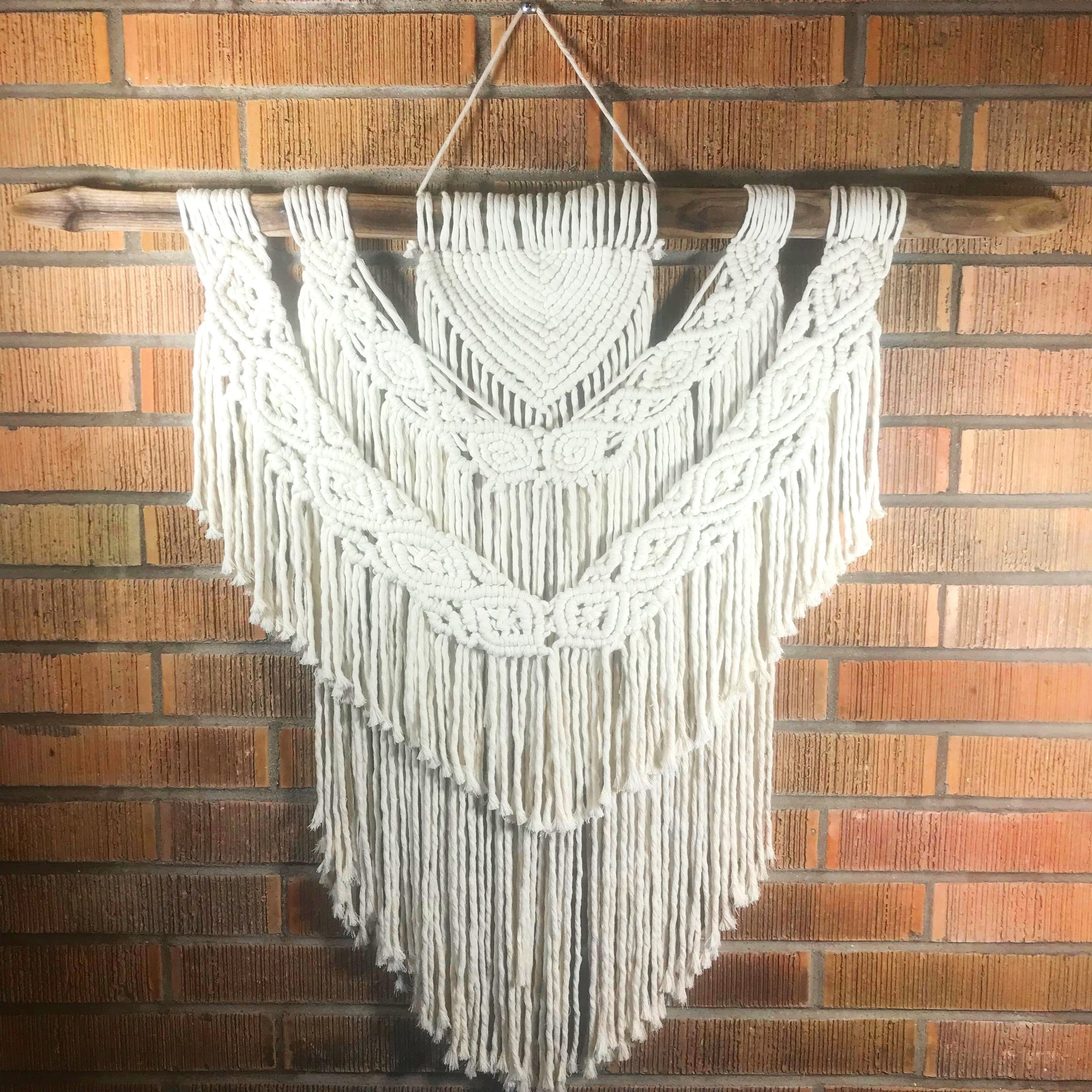 Fringed Large Macrame Wall Hanging