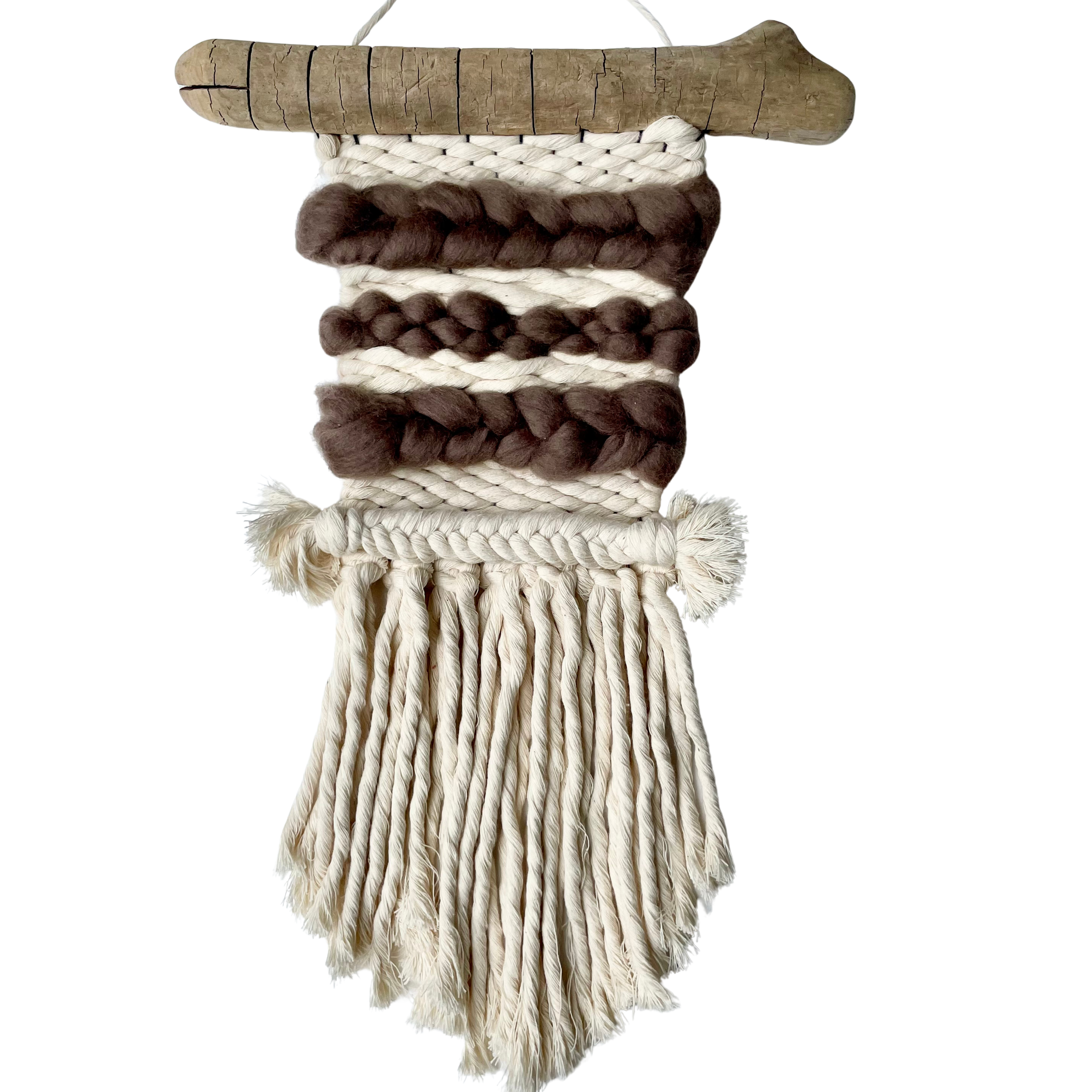 Handwoven Cotton & Merino Wool Wall Hanging