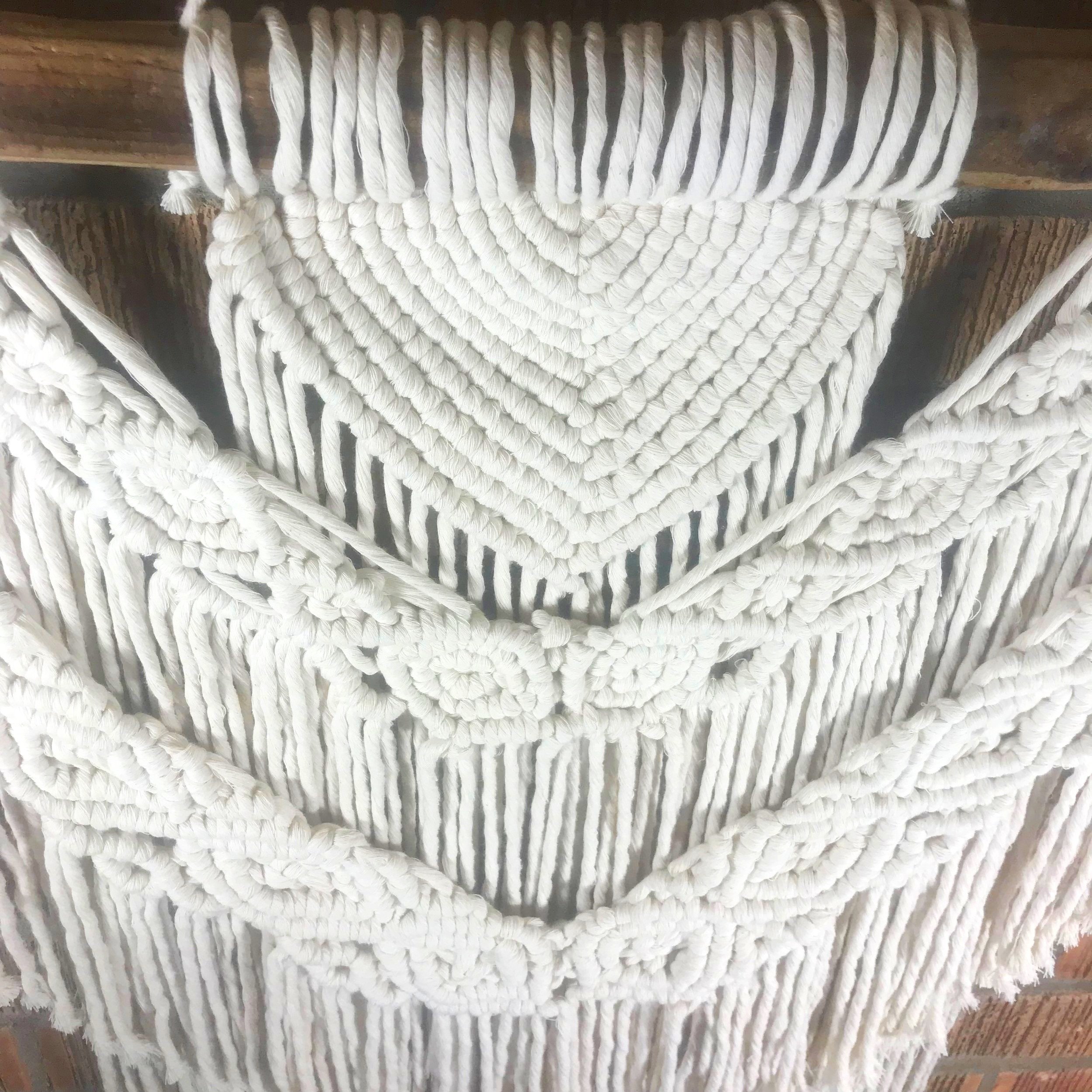Fringed Large Macrame Wall Hanging