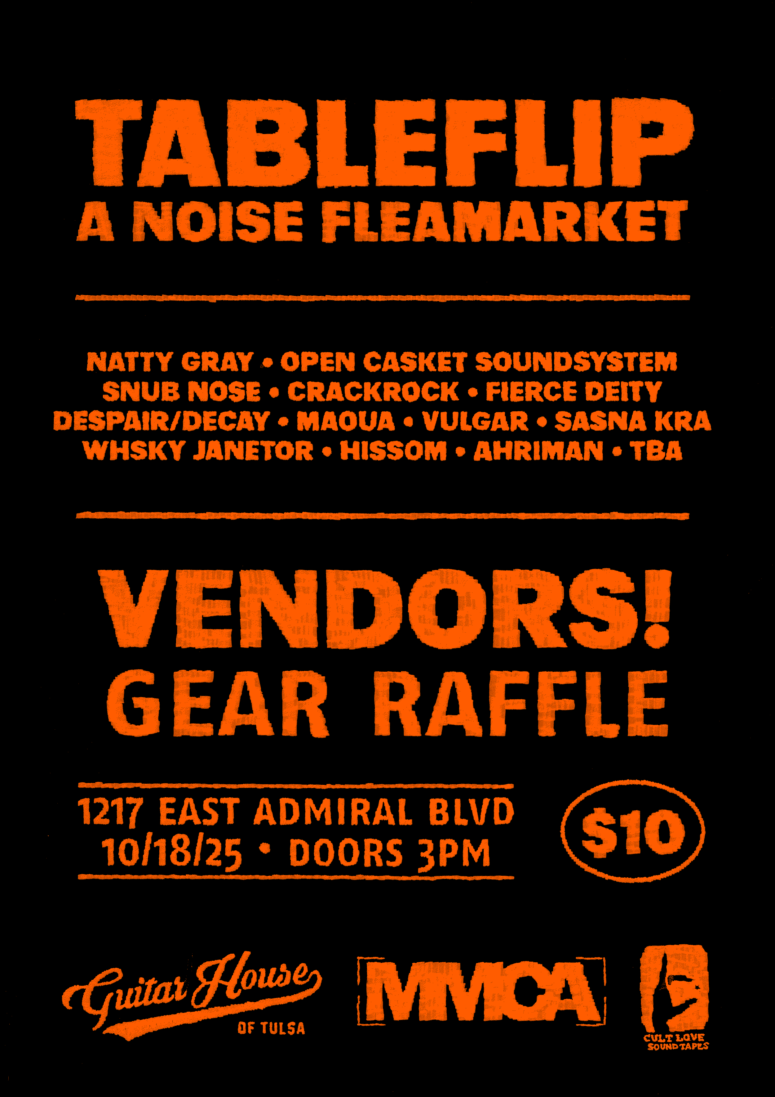 Noisefleamarket_fluoorangetext_A3.png