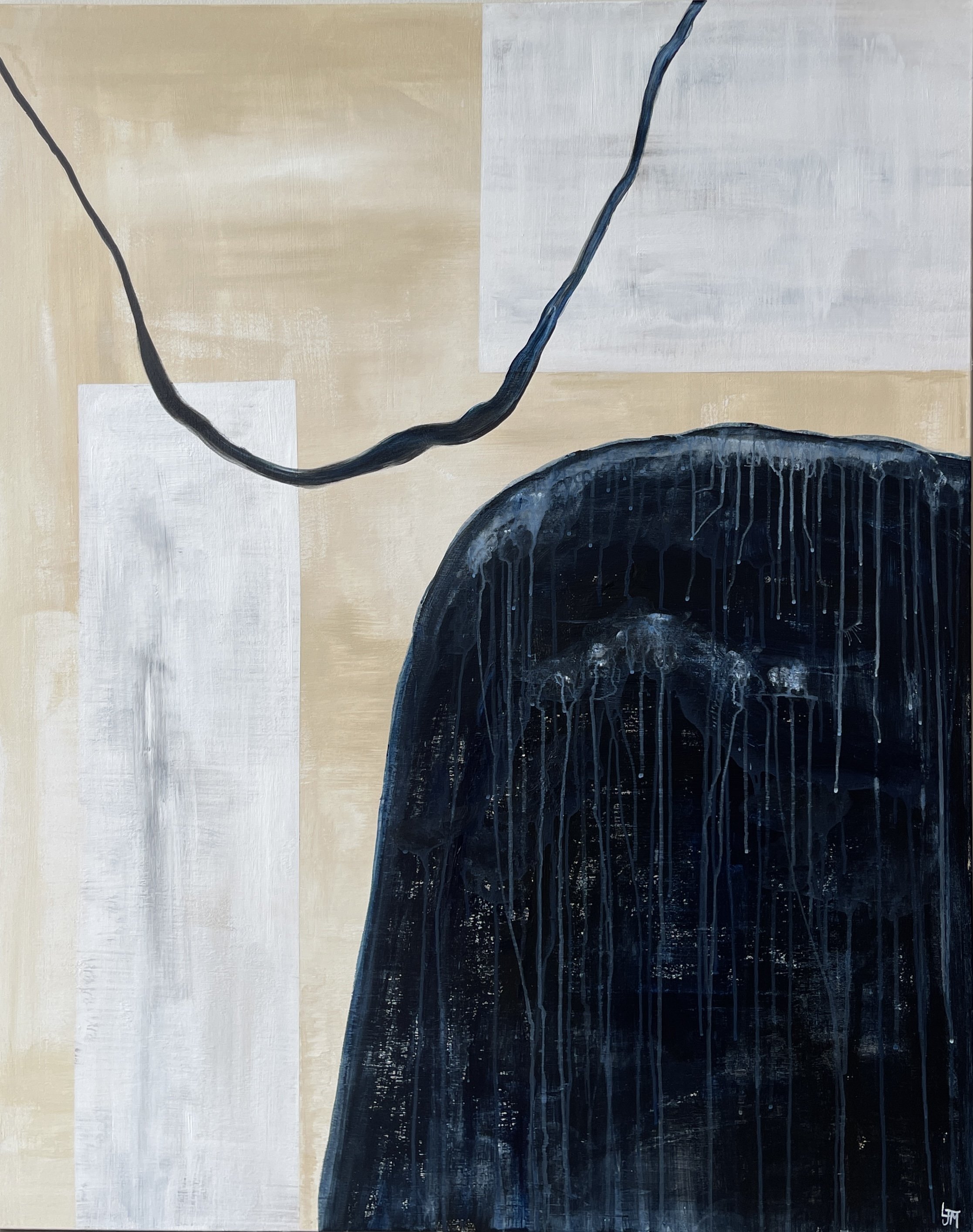 'Hanging by a Thread' 40"x50" Acrylic on Canvas