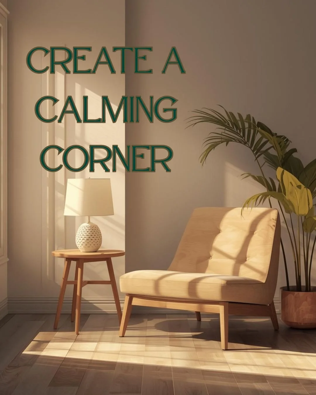 Your home doesn&rsquo;t need a full makeover to support your nervous system&mdash;just a corner with intention.

A soft light, a grounding object, a place to breathe for two minutes.

Tiny spaces can shift your whole day. 💛

What would your calm cor