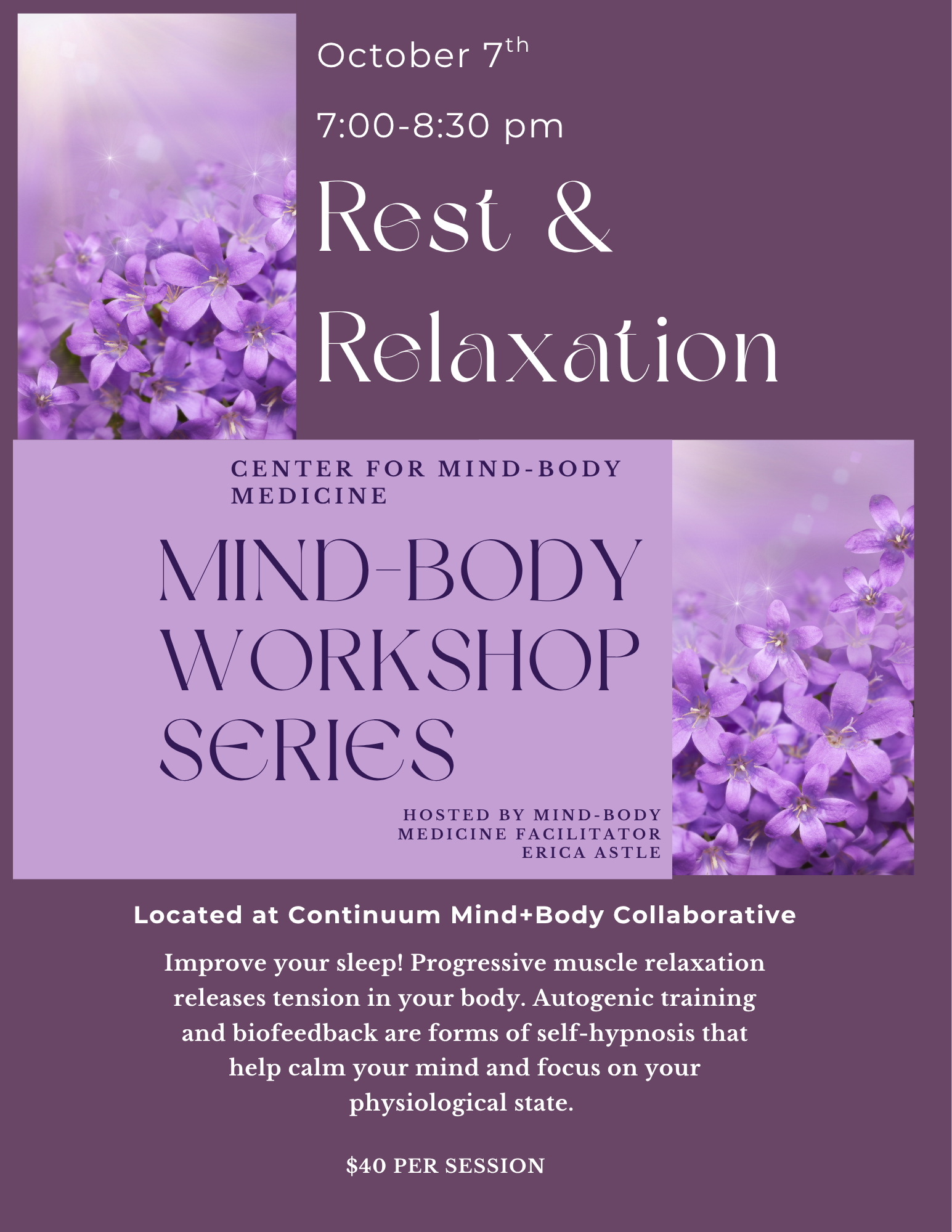 Mind-Body Workshop Series