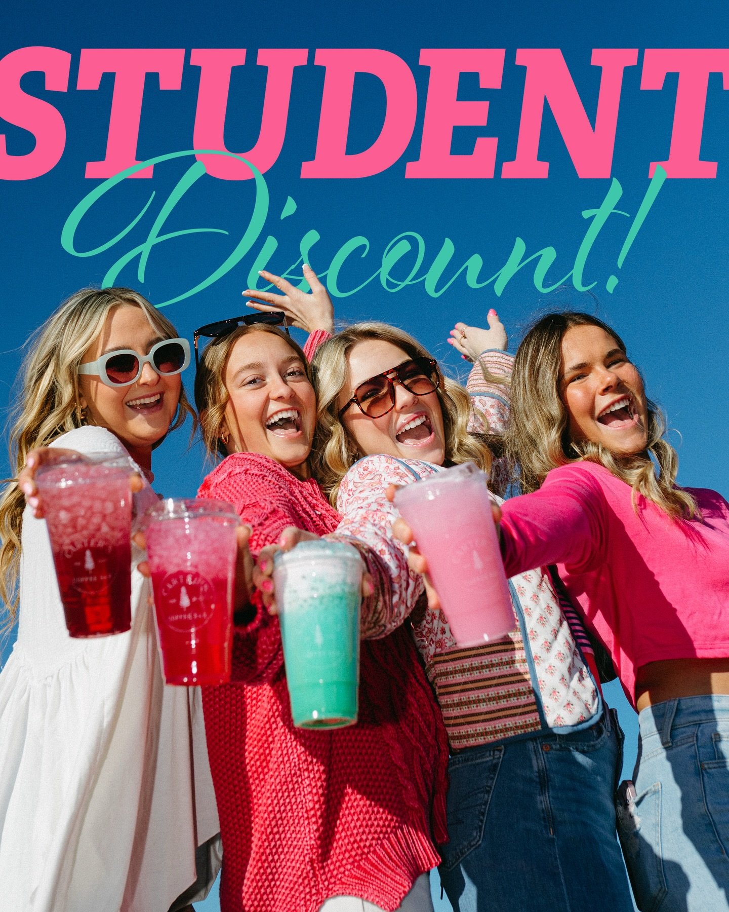 🚨CALLING ALL HIGH SCHOOL &amp; COLLEGE STUDENTS!🚨
Do you need that extra caffeine to get you through those late nights doing homework?📚 Don&rsquo;t worry, we got you because now &mdash;

At all of our locations from 5:30 til close (Palmyra locatio