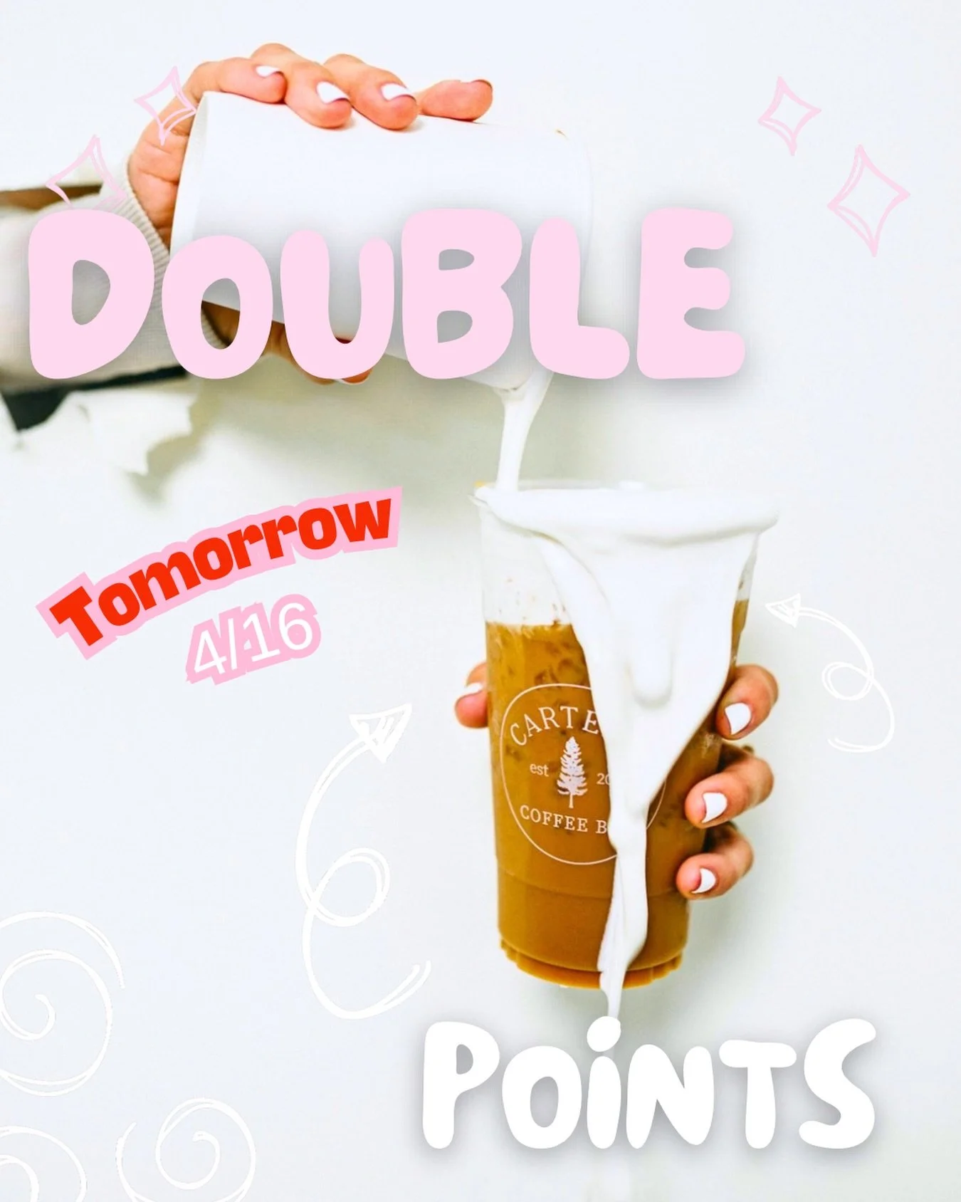 Let's run it back! Tomorrow is DOUBLE POINTS again! Stock up on merch or any purchase and get double points!