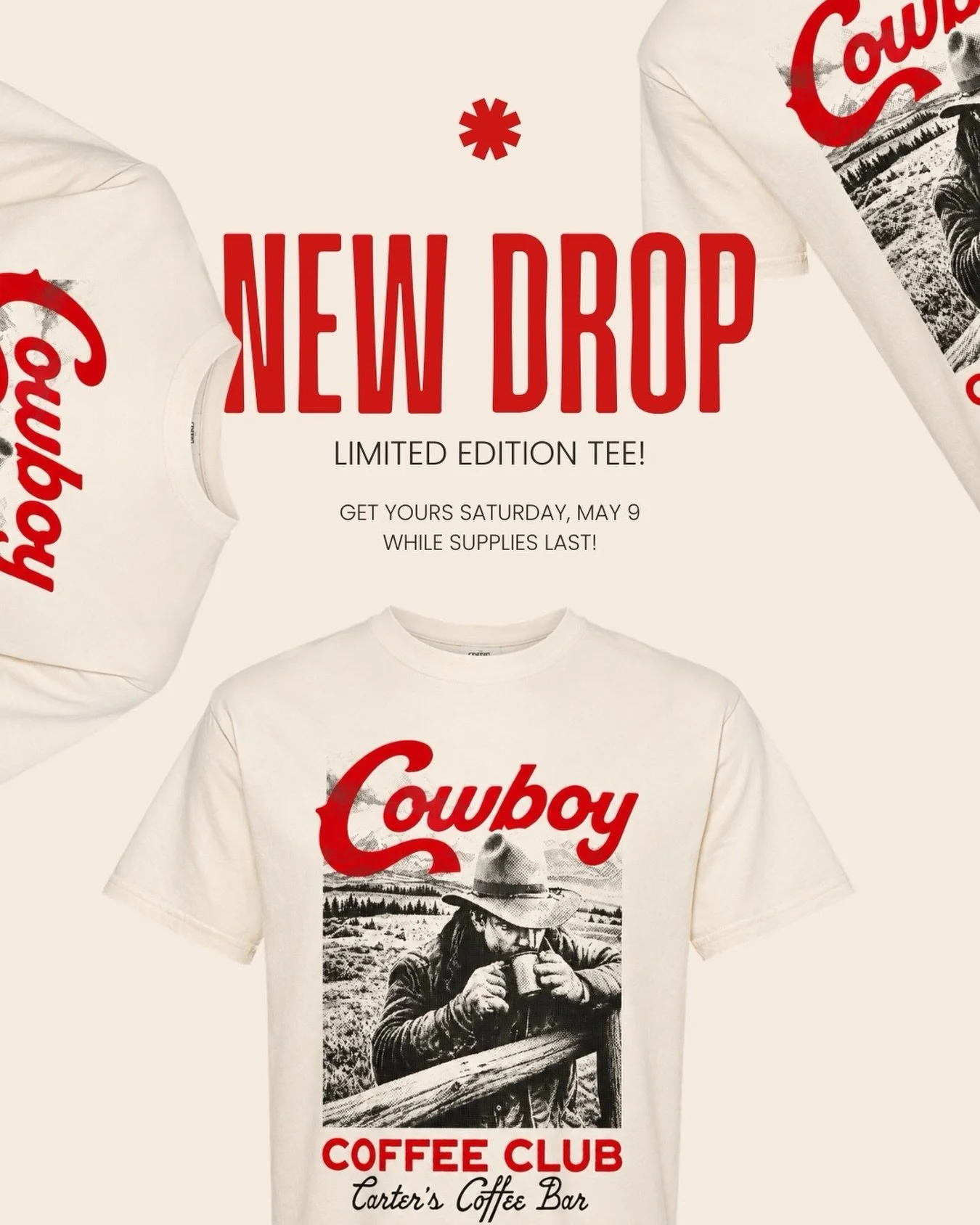 The countdown begins! Get ready to purchase these limited edition shirts this Saturday, 5/9, for $27.50!