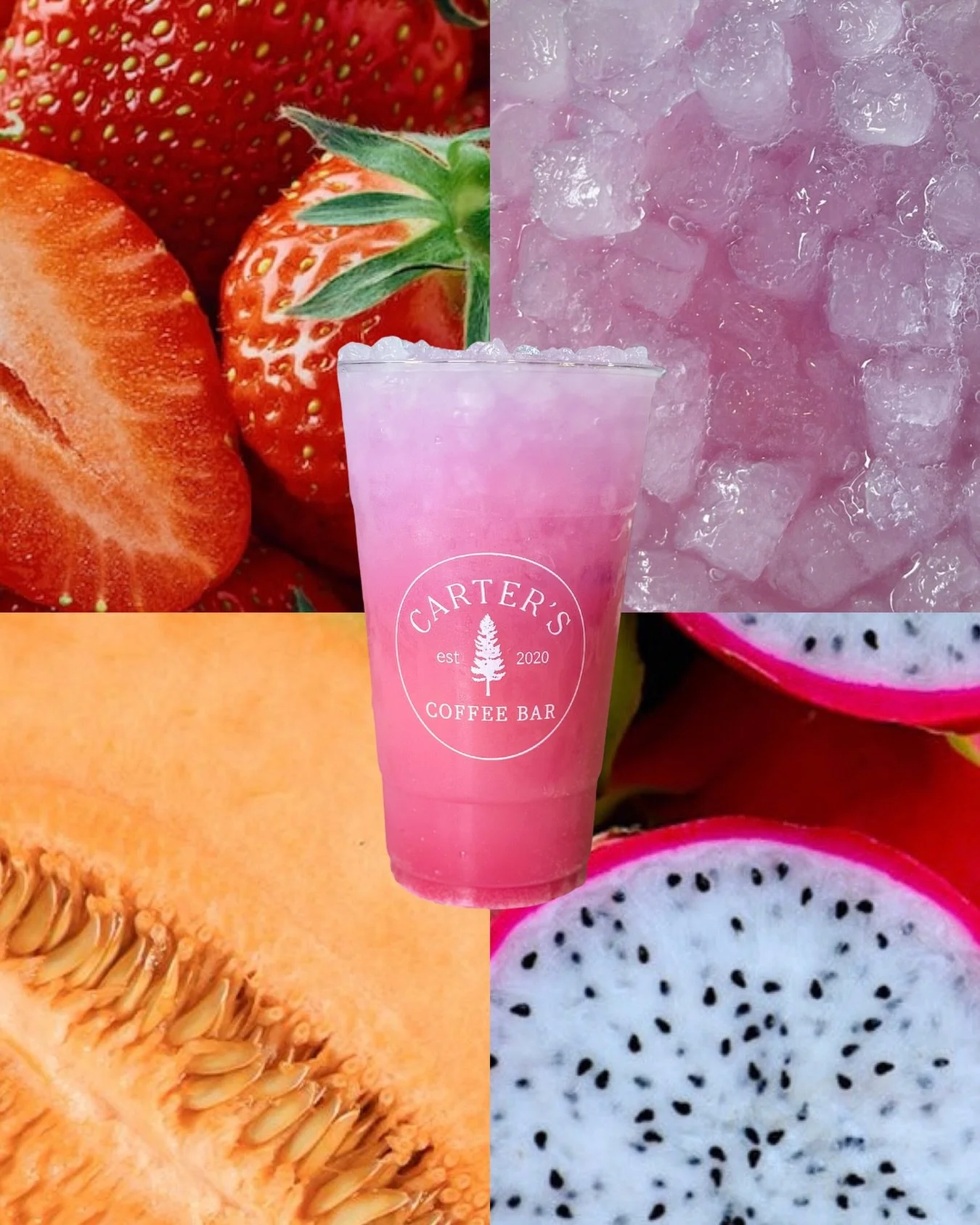 Take a closer look!👀 

The Sunny Sipper lotus is buy one, get one HALF today until June 3rd! So, come on by and try one of our new summer faves!!!