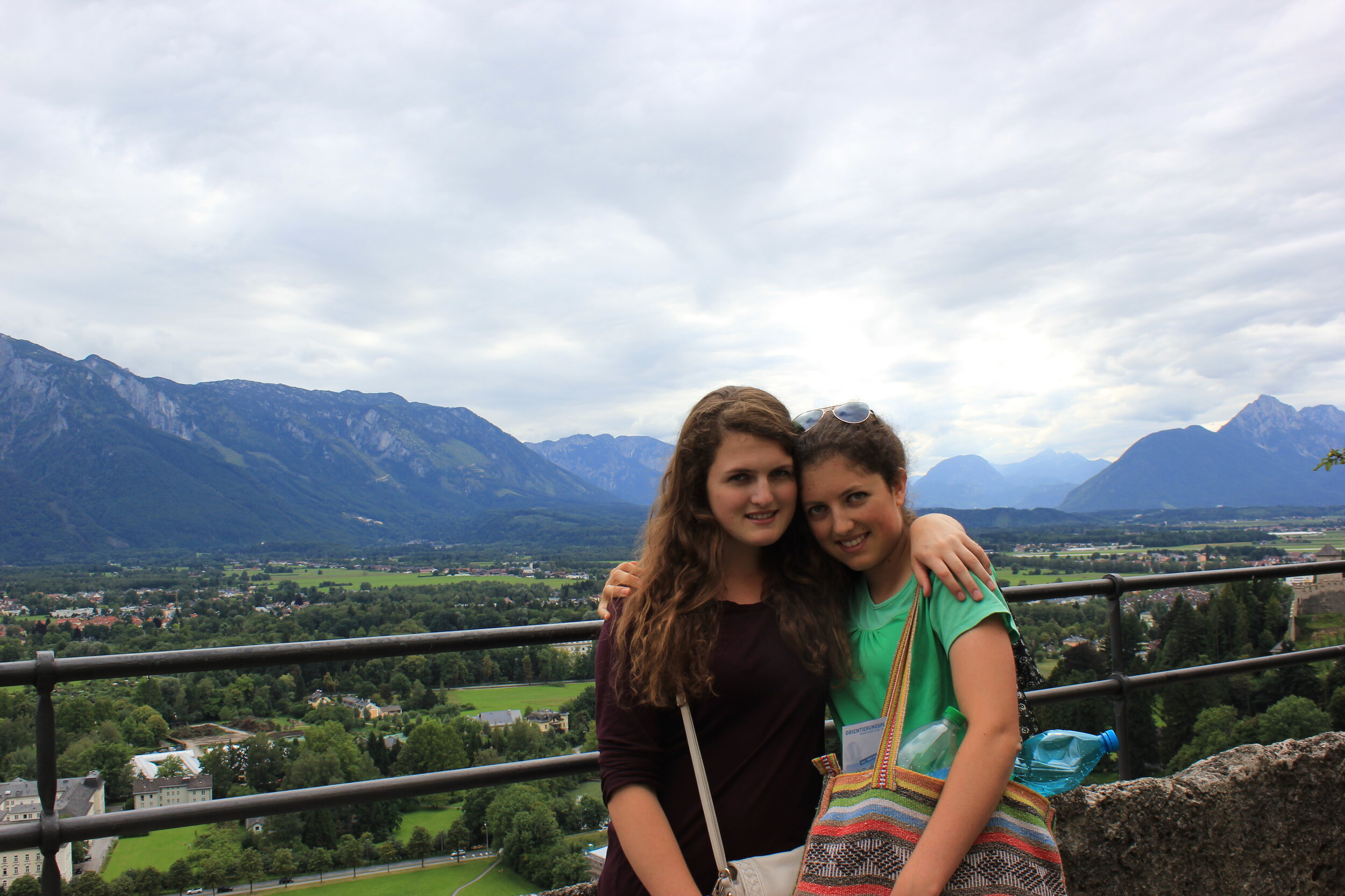  My sister and me as teenagers in Salzburg, Austria 