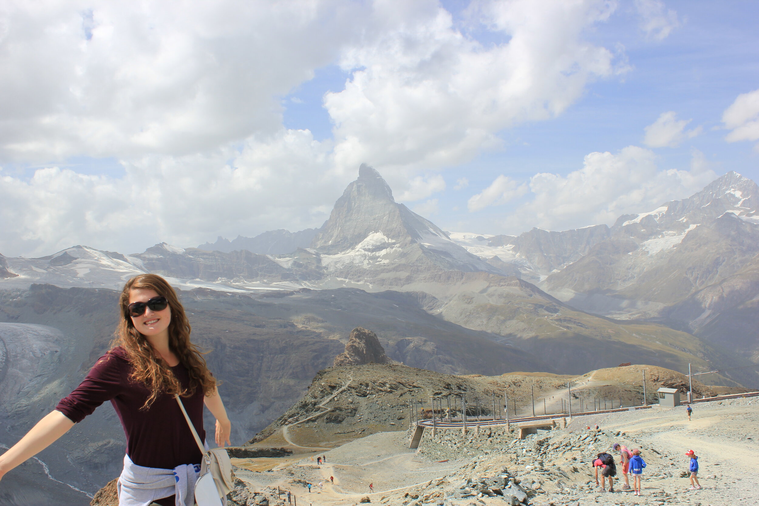  Me as a 19-year-old in Switzerland (that’s the Matterhorn in the background!) 
