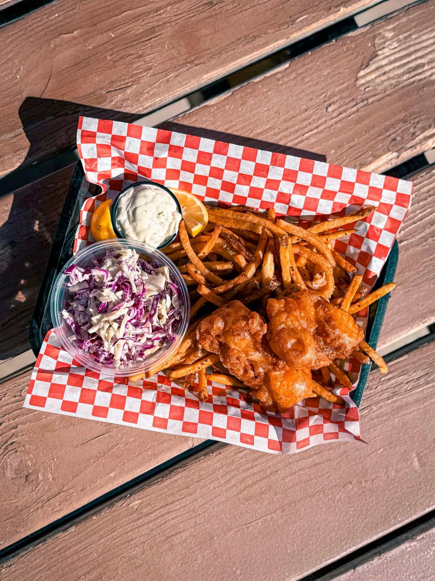 Come get your Fish Fry on! 🎣🔥

Every Friday, we fry up some cod and batter it with beer and serve it up with a side of chips (aka fries)! This special is available every Friday from 4pm - 8pm. So if you&rsquo;re a fan of fish n chips, this is the m