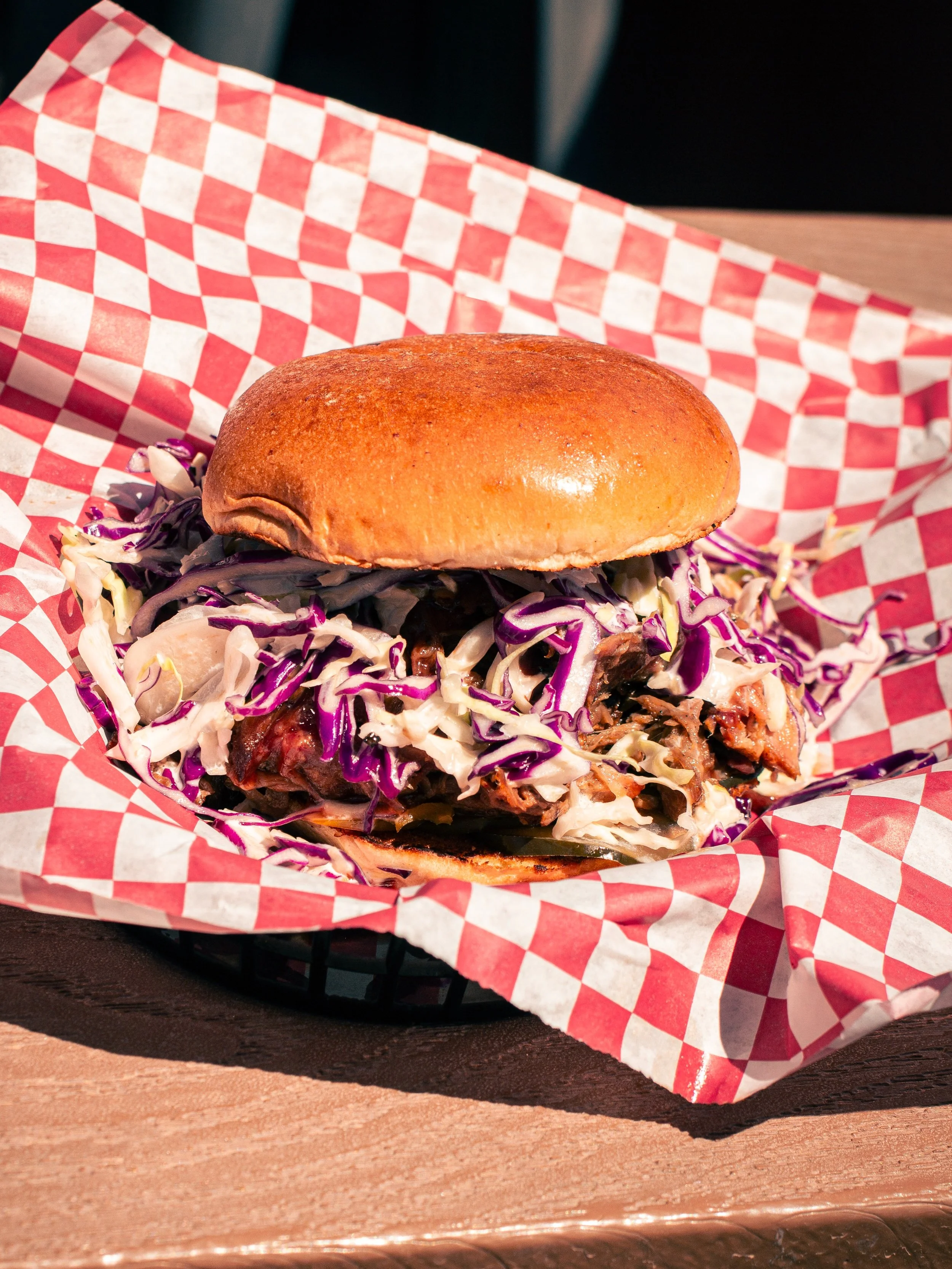 Lunch is ready when you are!

Swing on by for some pork sandwiches, burgers and more! Saloon doors are open until 9pm (kitchen closes at 8pm)