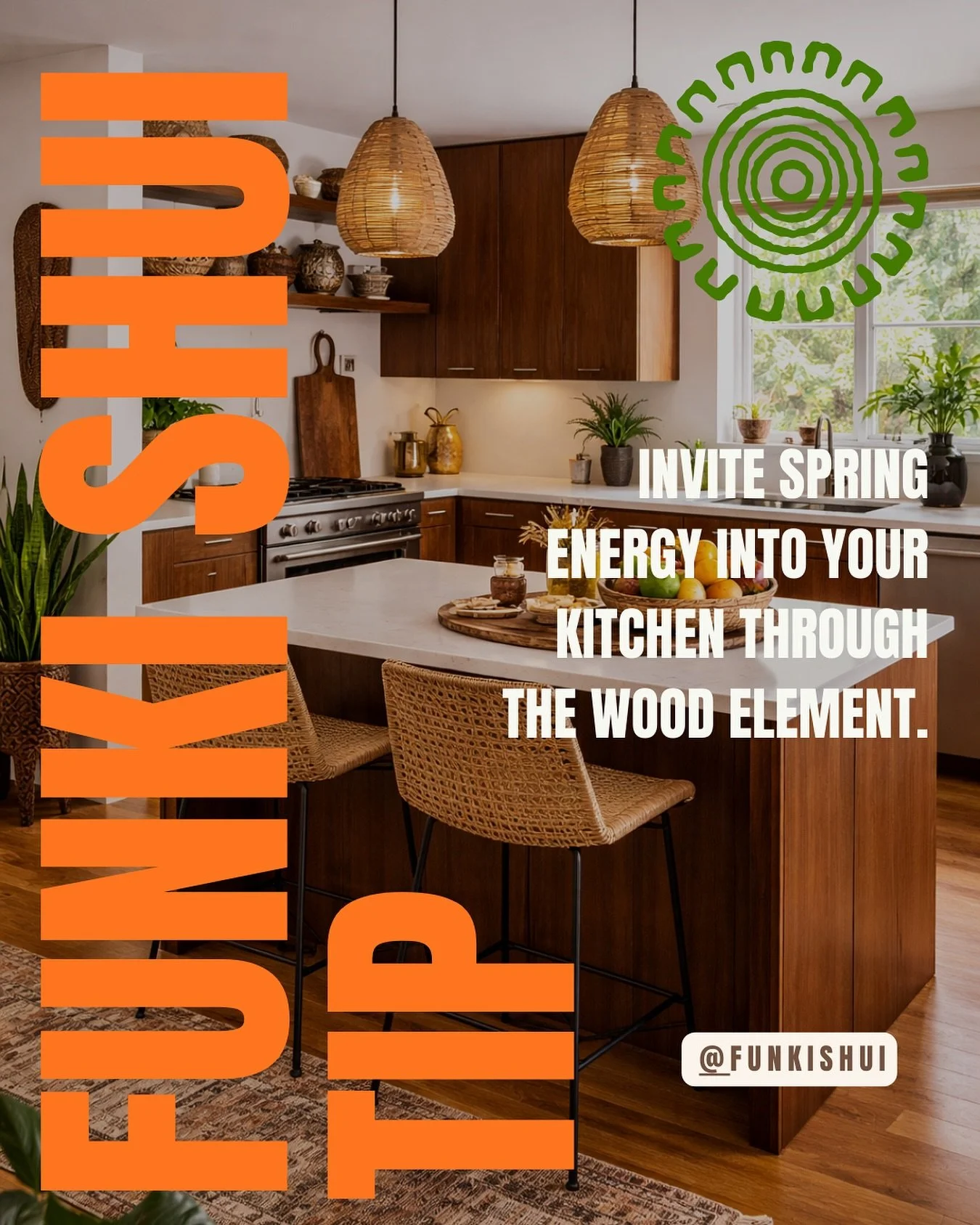 Spring energy in Feng Shui runs through the wood element. Wood represents growth, momentum, and fresh starts. Put a little wood in your kitchen and you quietly feed the fire.

And fire? That&rsquo;s the stove. The place tied to nourishment, hustle, a