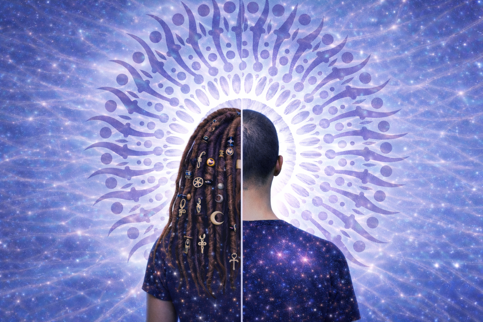 Yoruba cosmology teaches that all things are interconnected—people, land, ancestors, and the spirit world exist in constant relationship. Guided by Ori (inner destiny) and the Orisha (divine forces of nature and consciousness), it offers a living sys