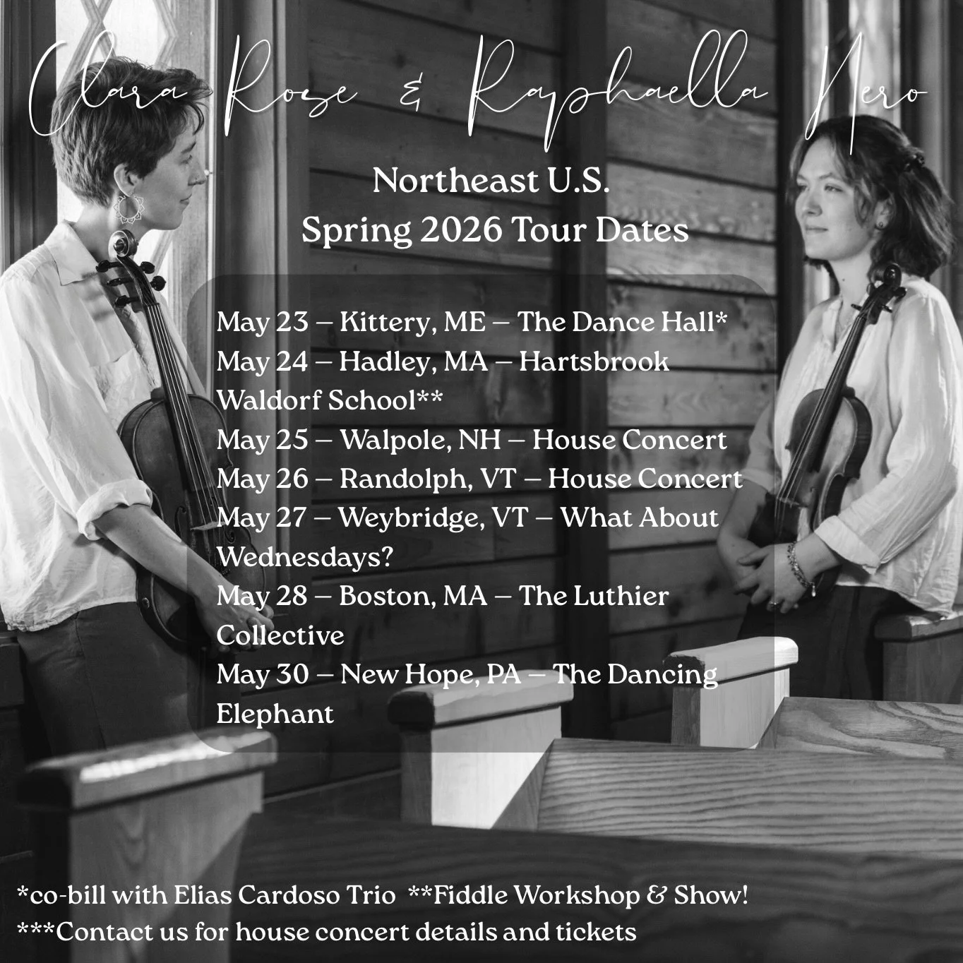 Three shows down, four to go! 

May 26 - Randolph, VT (House Concert - DM for details)
May 27 - Weybridge, VT (What About Wednesdays House Concert Series @valleystage @donsheldonvalleystage)
May 28 - Boston, MA (@theluthiercollective)
May 30 - New Ho