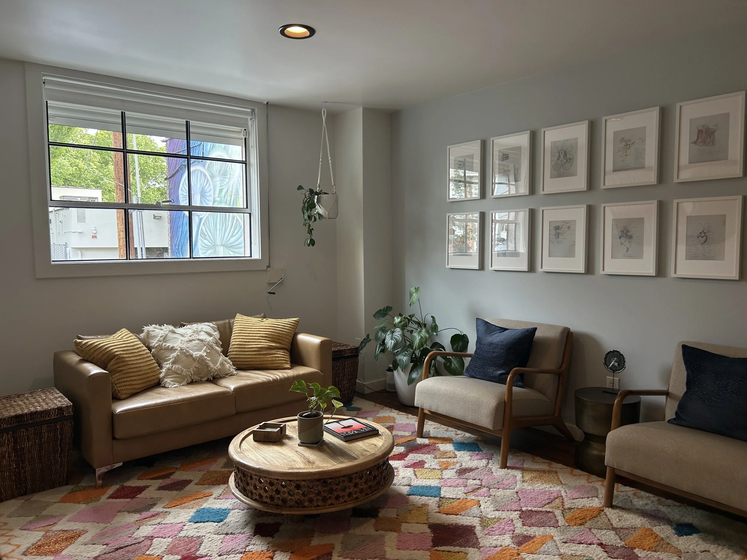 Waiting room at Cascade Psychedelic Medicine