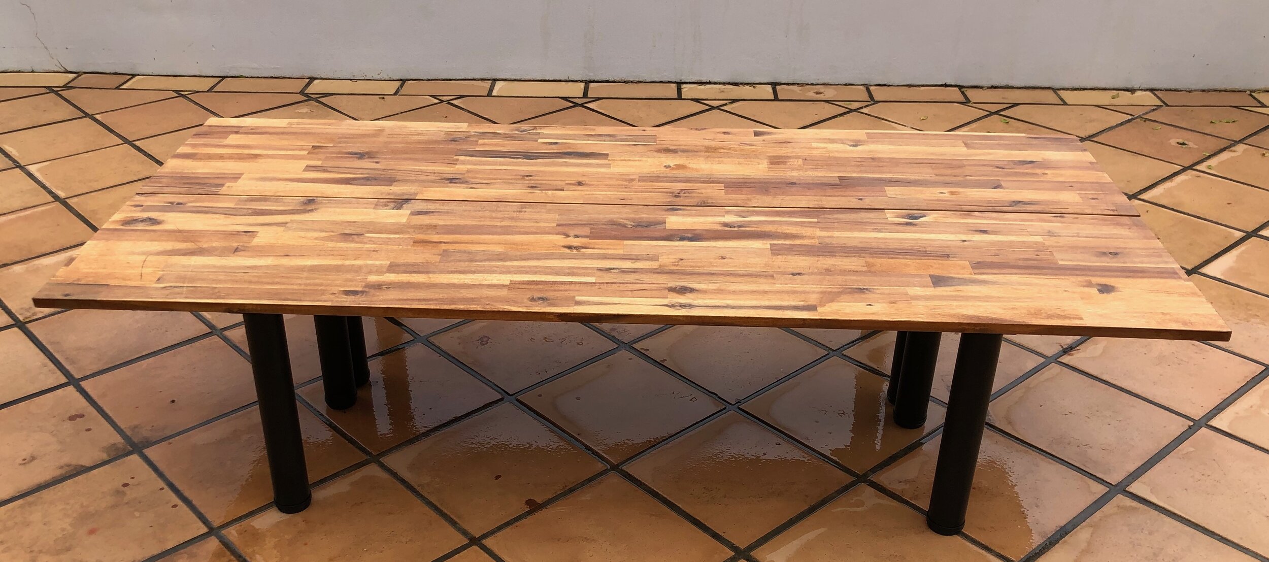 Low Lying Wooden Picnic Table