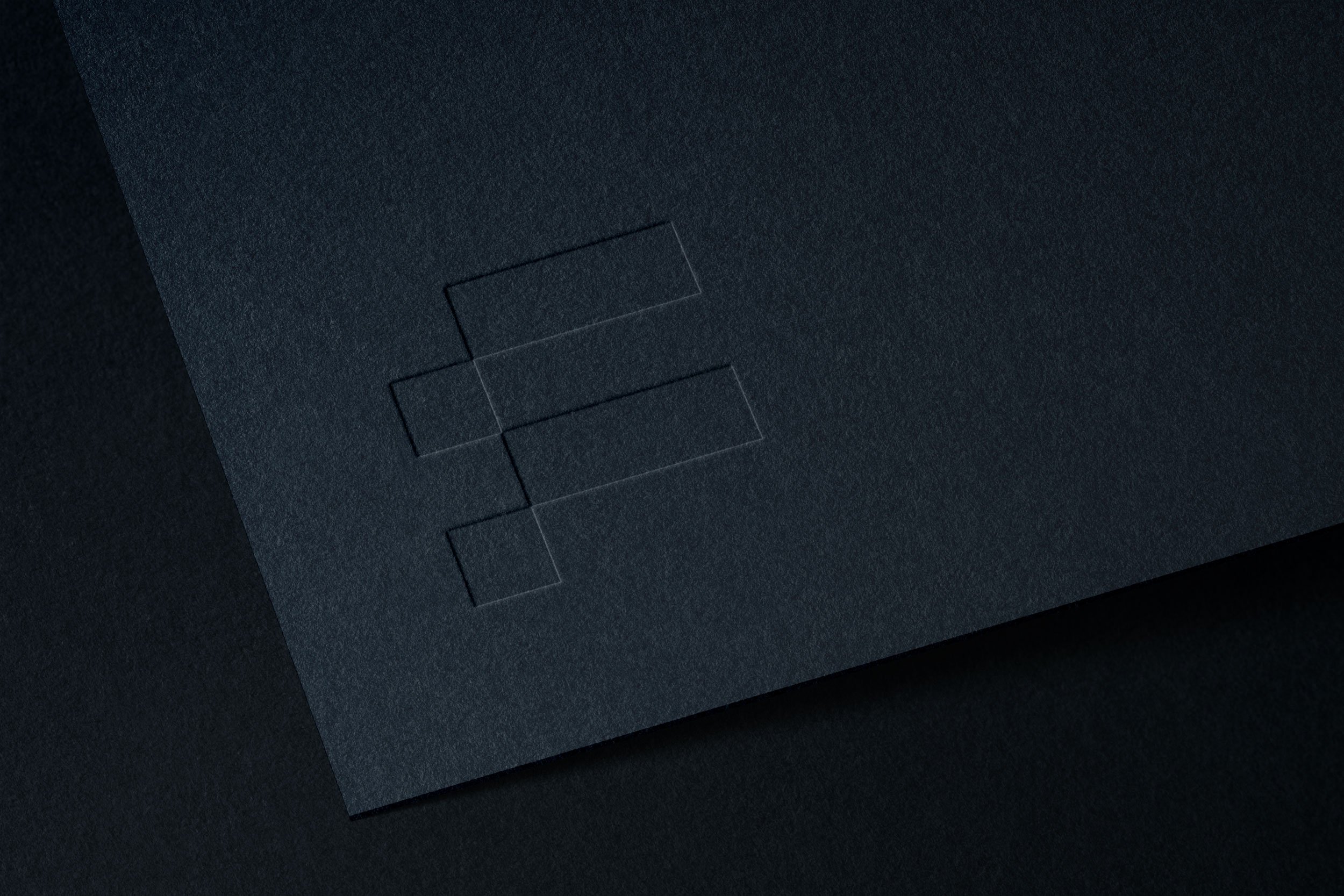 Fostra symbol applied to a business card