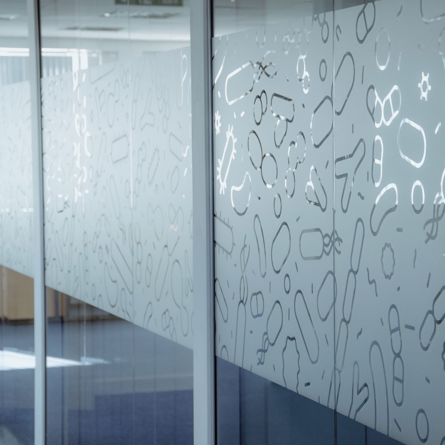 EBX microbiome pattern applied as a decal