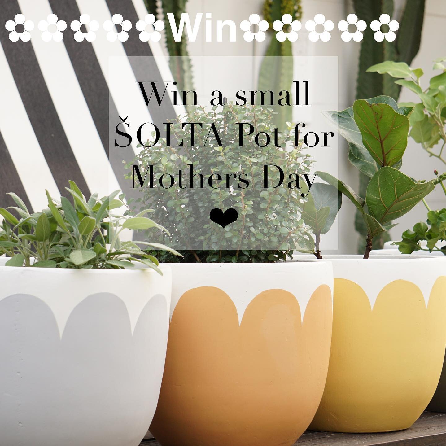 We would like to spoil you or your mother this Mother&rsquo;s Day.
We are giving away a small @solta_pots of your choice valued at $155

HOW TO WIN❓

1 ❤️Like this post 

2 ▶️Follow @solta_pots

3 🌀Tag in comments below anyone you think would like a
