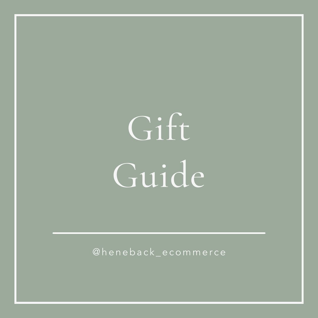 &rsquo;Tis the season, so I present to you&hellip; the Heneback Gift Guide ✨ 

I&rsquo;ve had fun delving through the archives and selecting gifts from brands that I&rsquo;ve worked with over the past few years.

This has been a tough year for a lot 