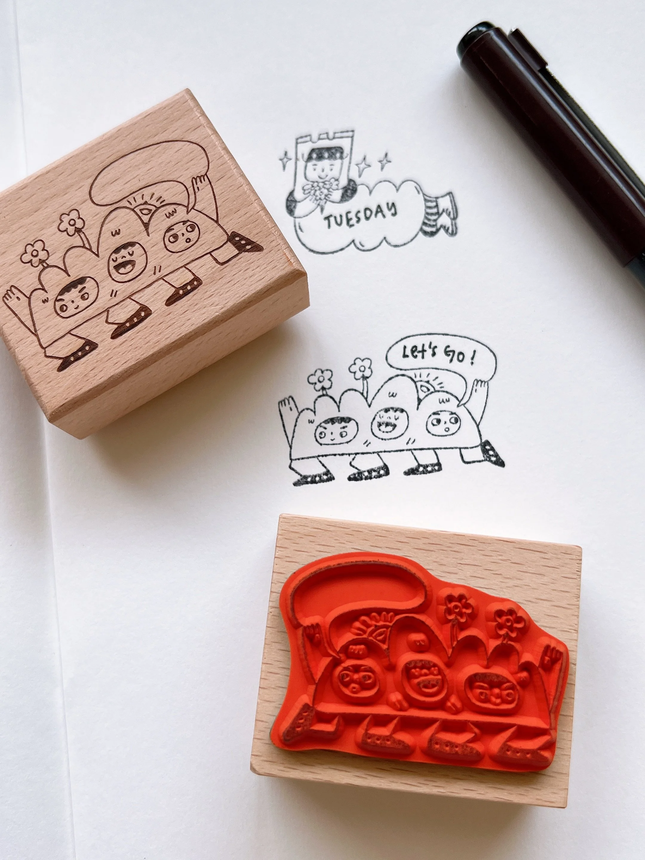 Quirky Rubber Stamp 1