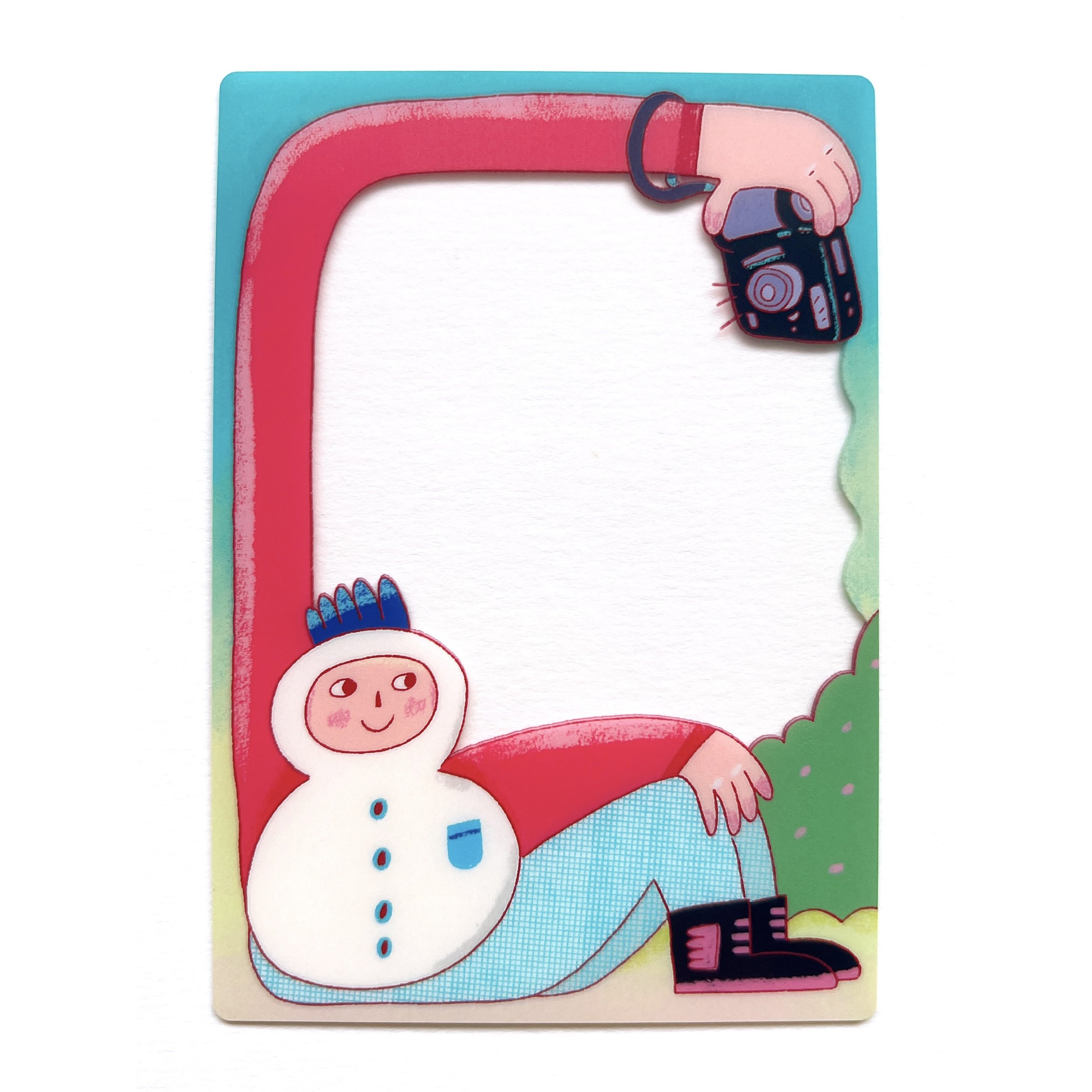 "Let's take a selfie!" Photo Card / Bookmark