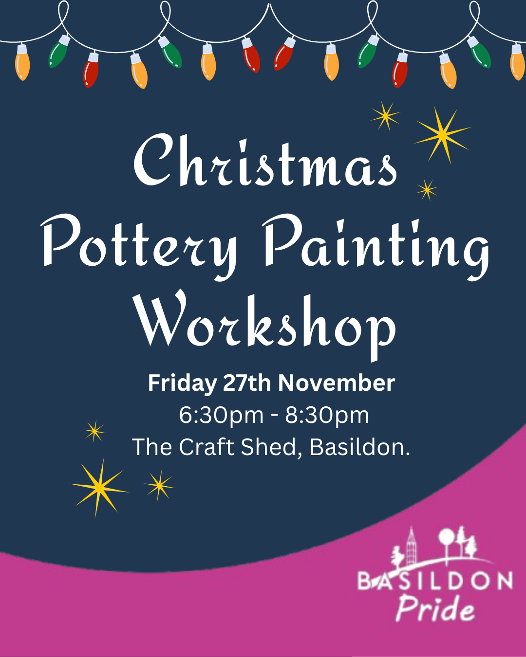 Pre Christmas Pottery Paintingt Workshop