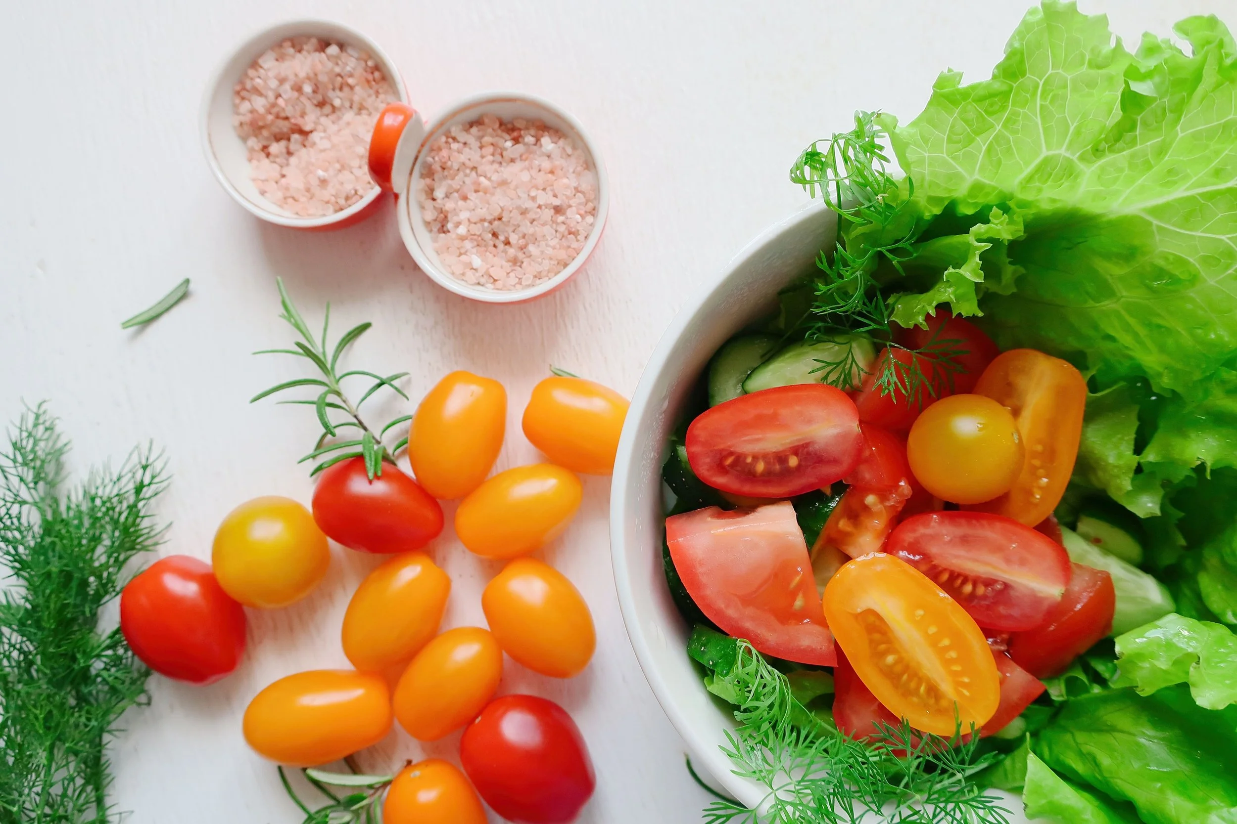 The foods on your side.