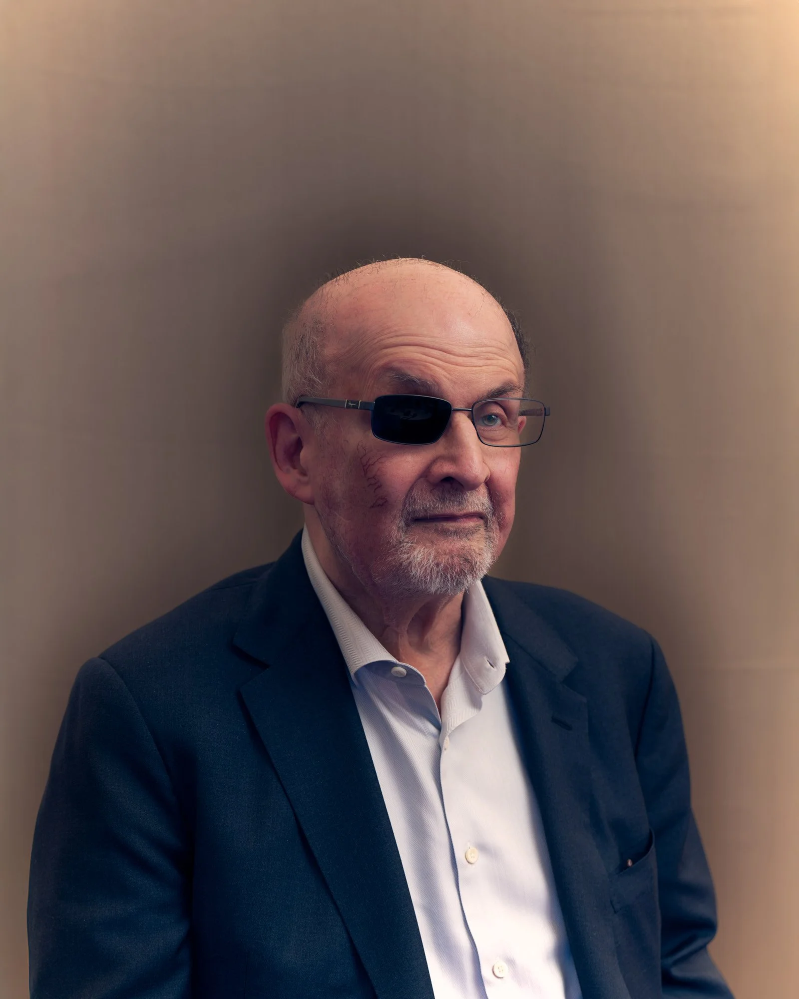 Portrait of author Salman Rushdie