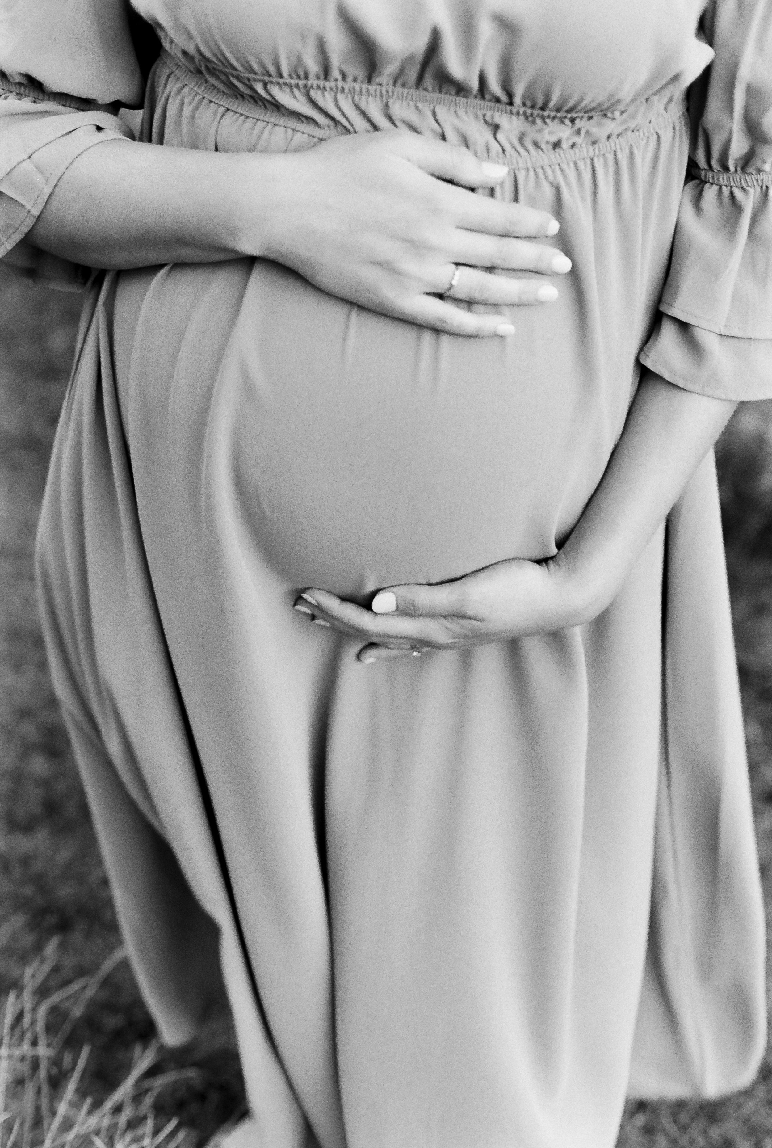 romantic pregnancy portraits on film - West London Maternity Photographer-10.jpg