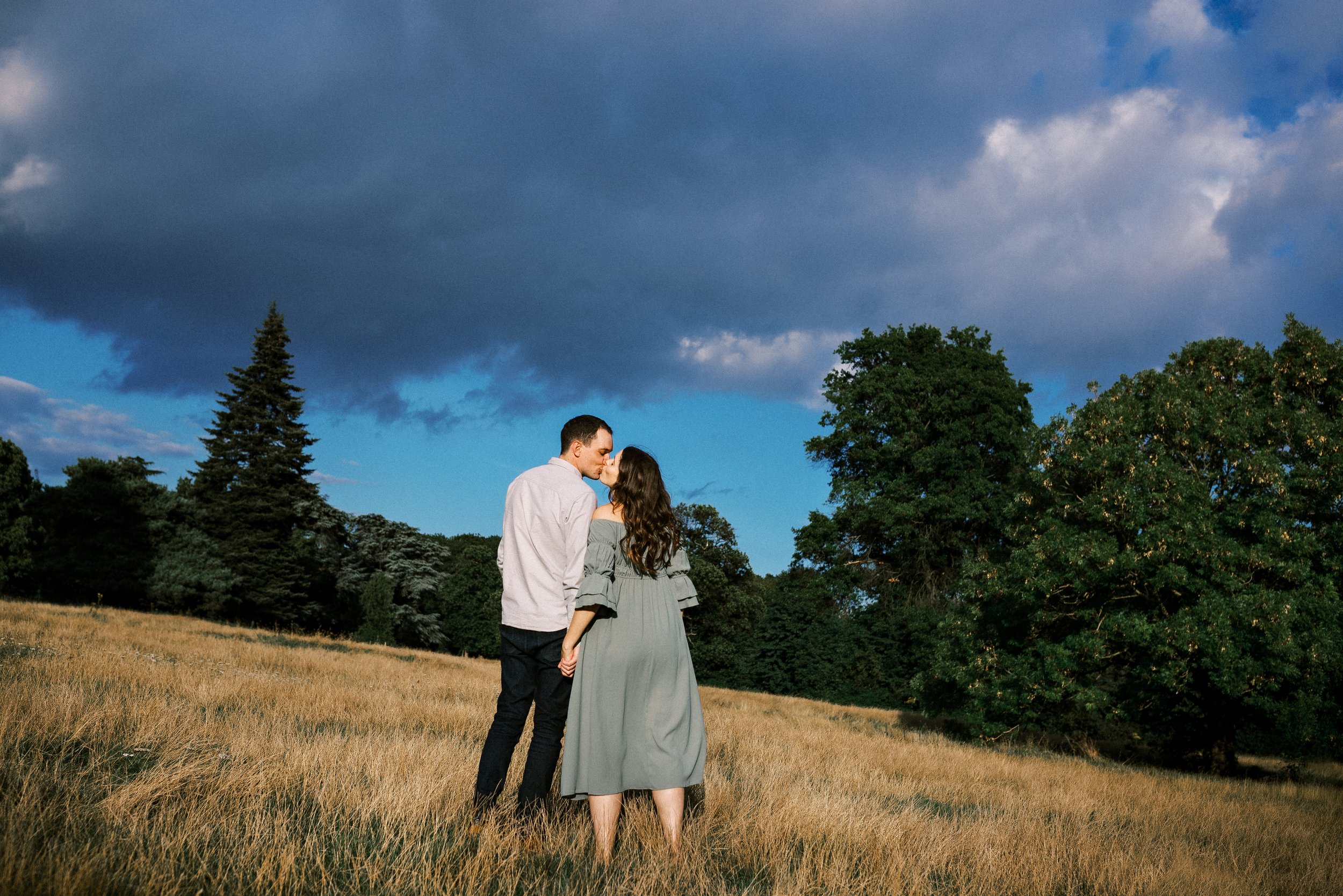 romantic pregnancy portraits on film - West London Maternity Photographer-33.jpg