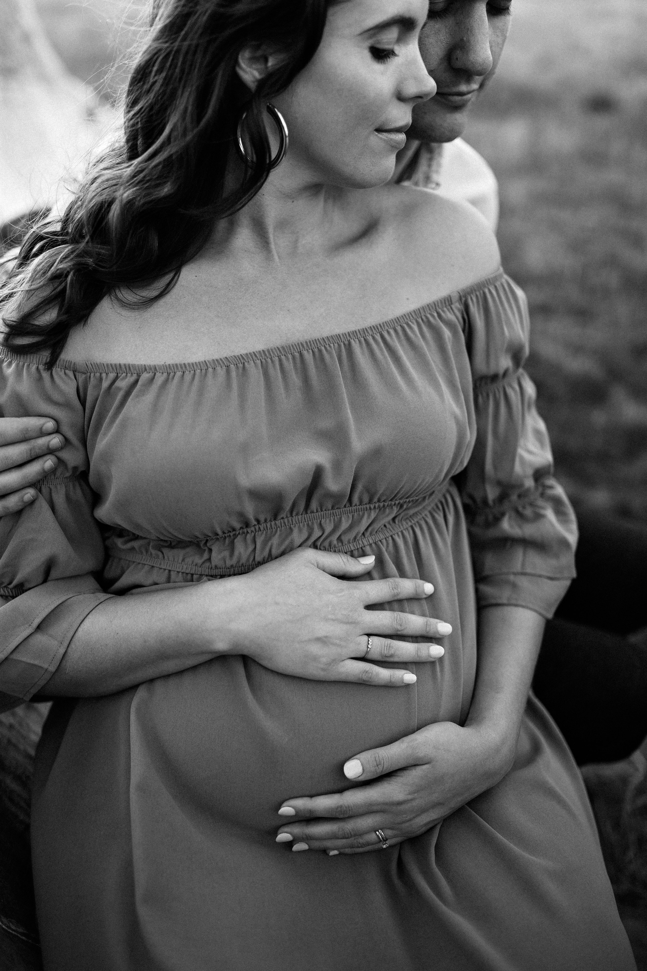 romantic pregnancy portraits on film - West London Maternity Photographer-38.jpg