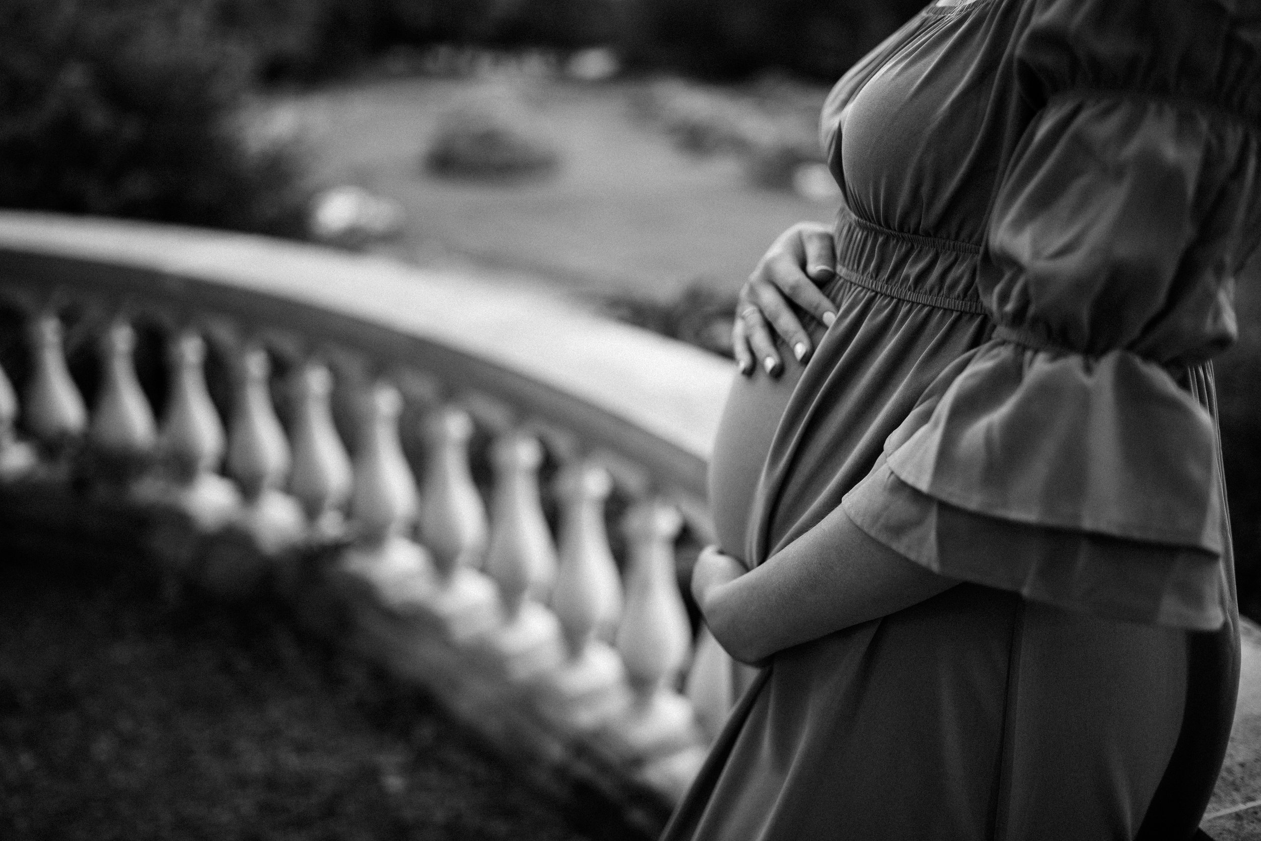 romantic pregnancy portraits on film - West London Maternity Photographer-42.jpg