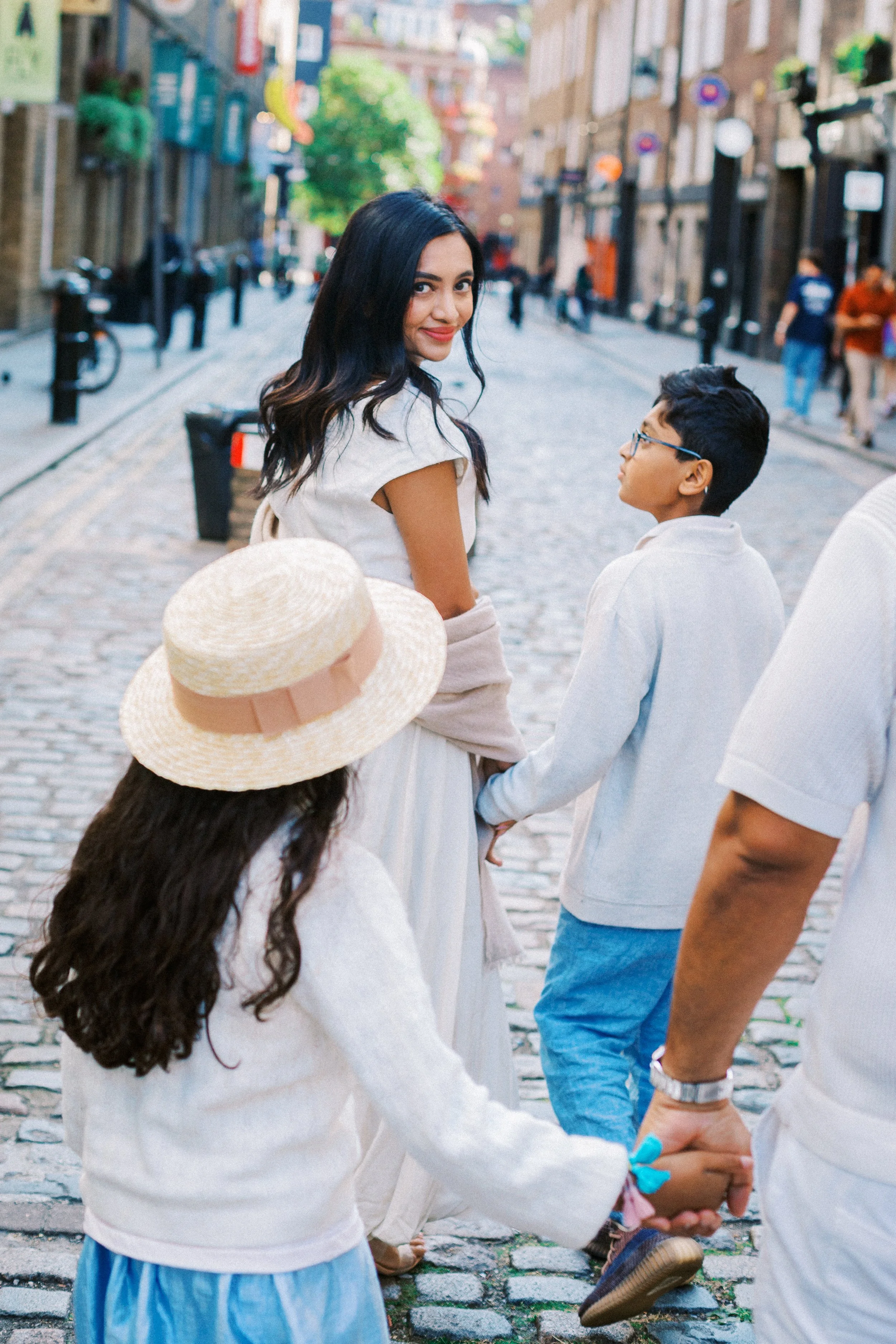 Top London family photographer for families on holiday - Westminster and Covent Garden family portraits