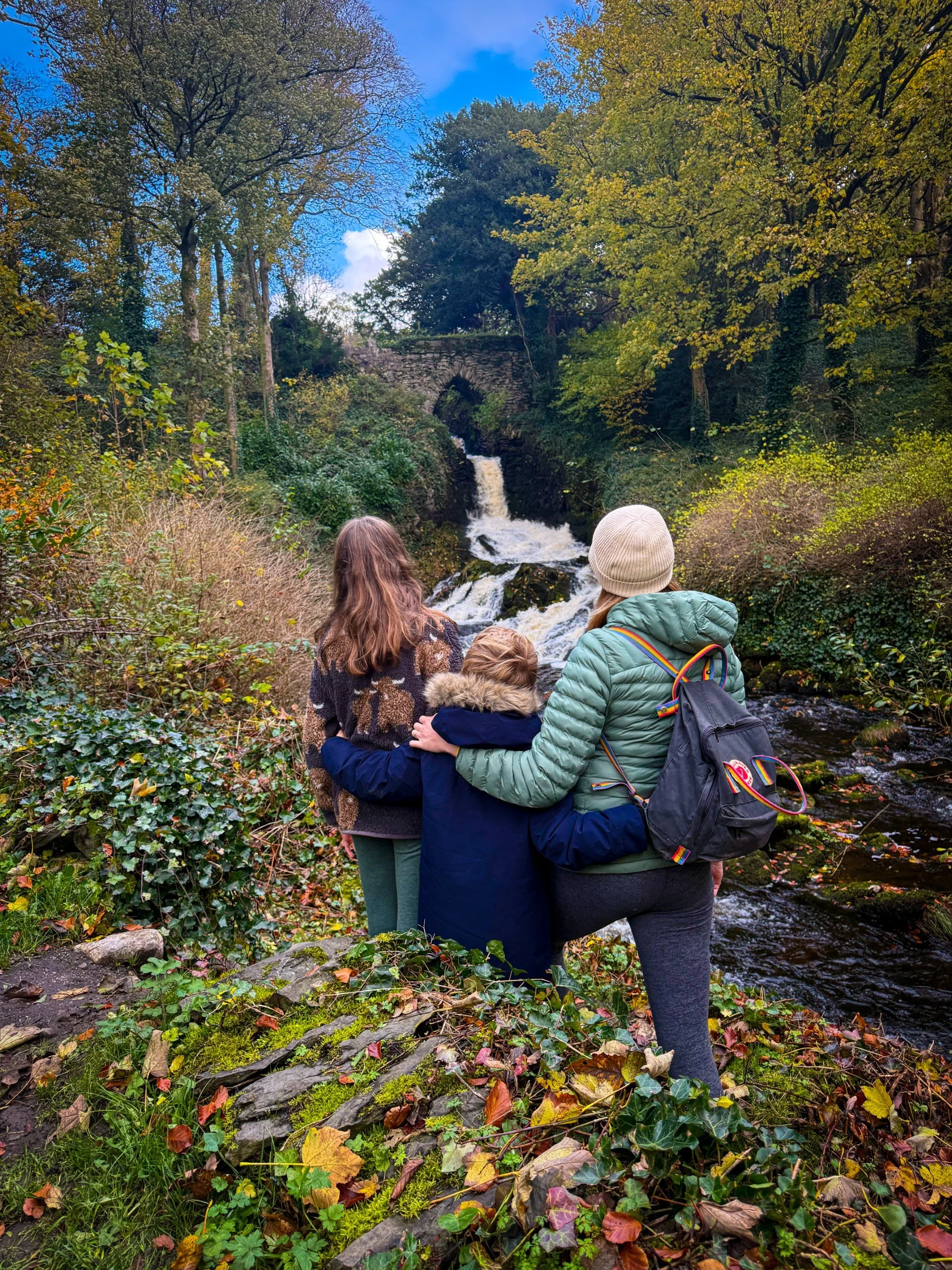 Clapham waterfall in Autumn