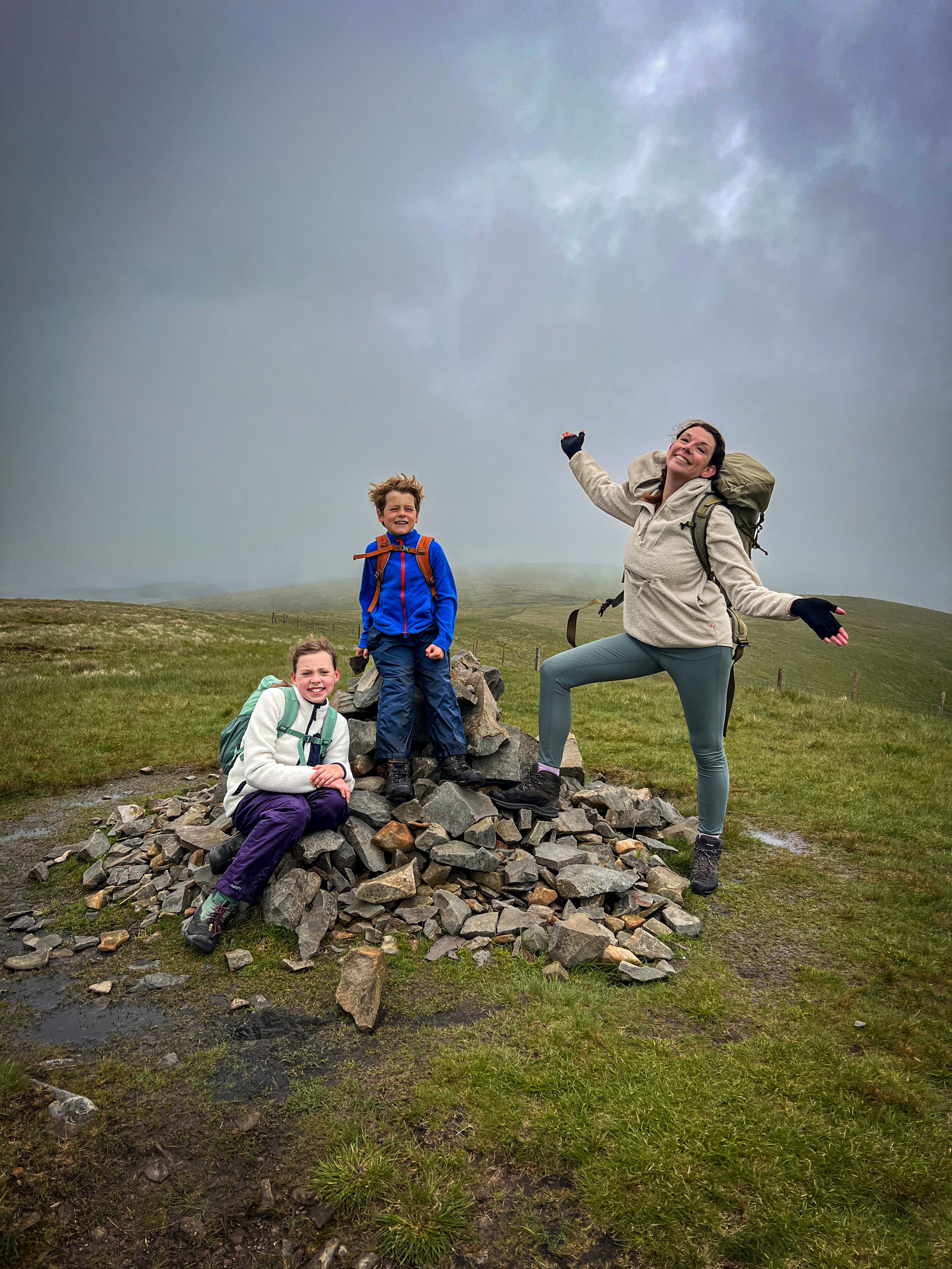 Standing on top of the cairn of Calders.