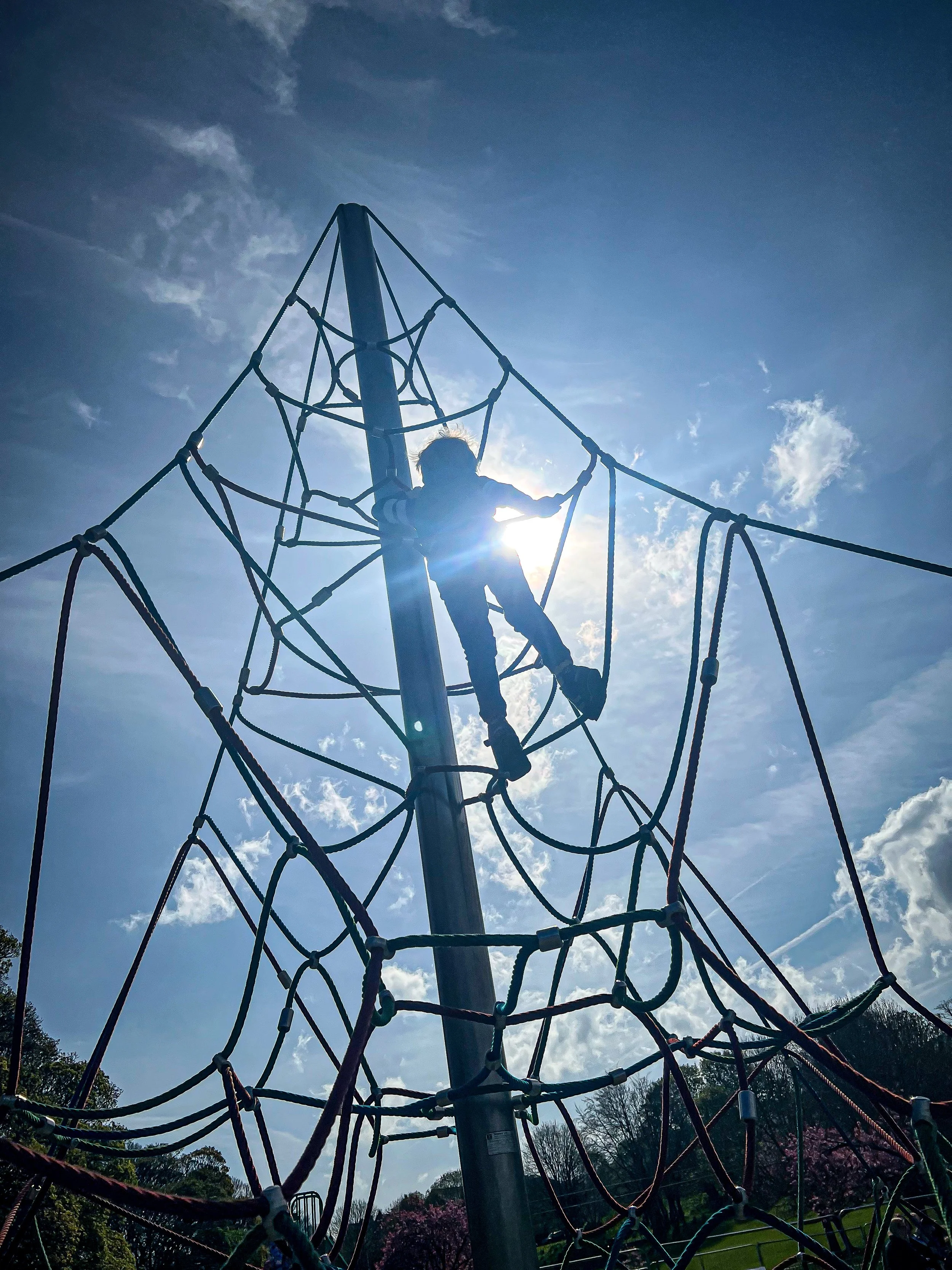 The climbing frame at Pateley Bridge park