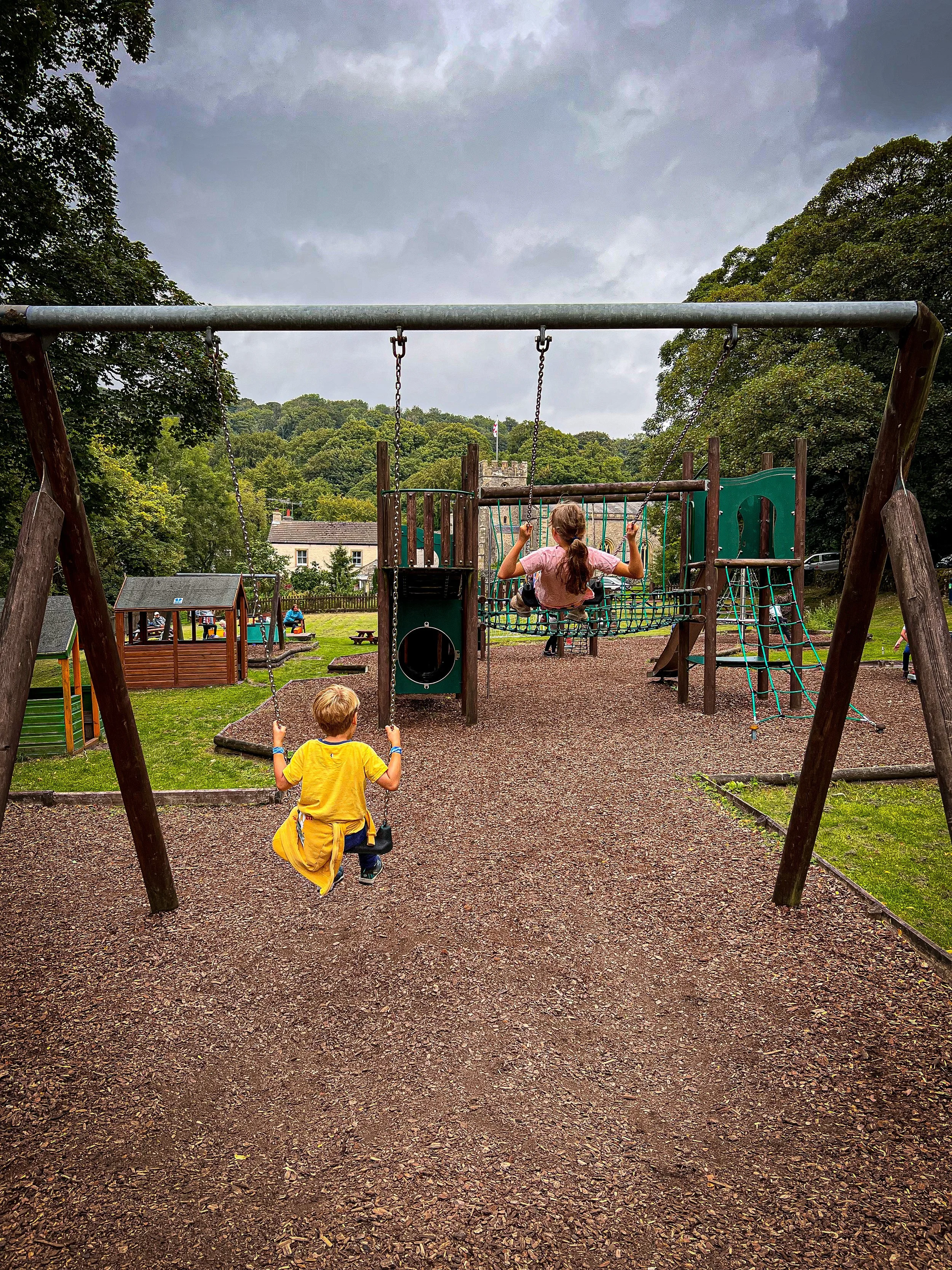 The swings at Clapham Play Park