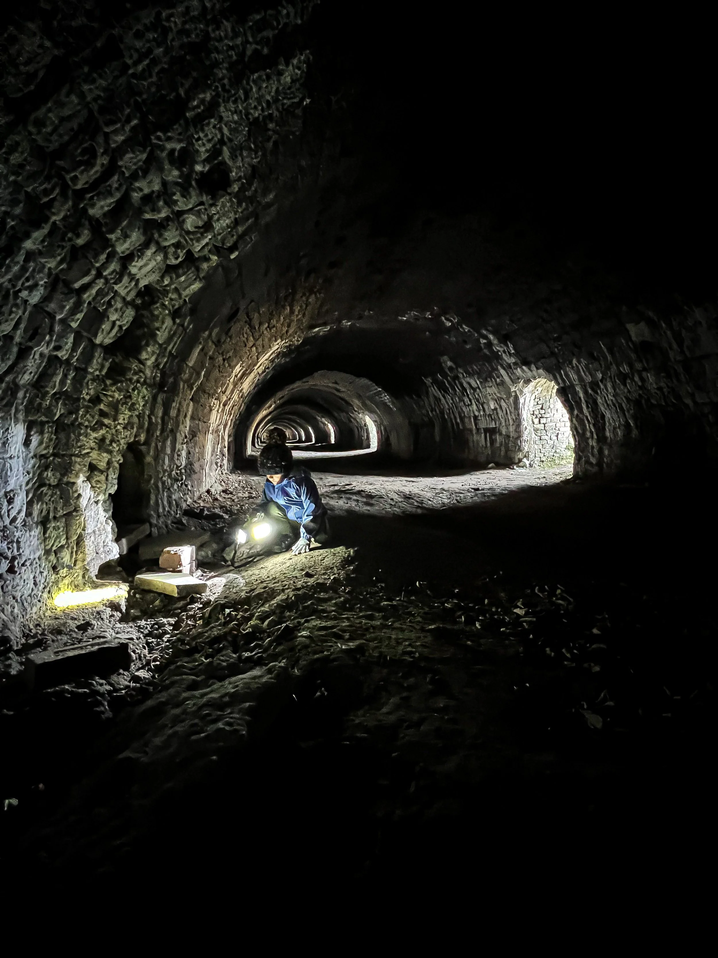 Exploring the Hoffman Kiln with a torch