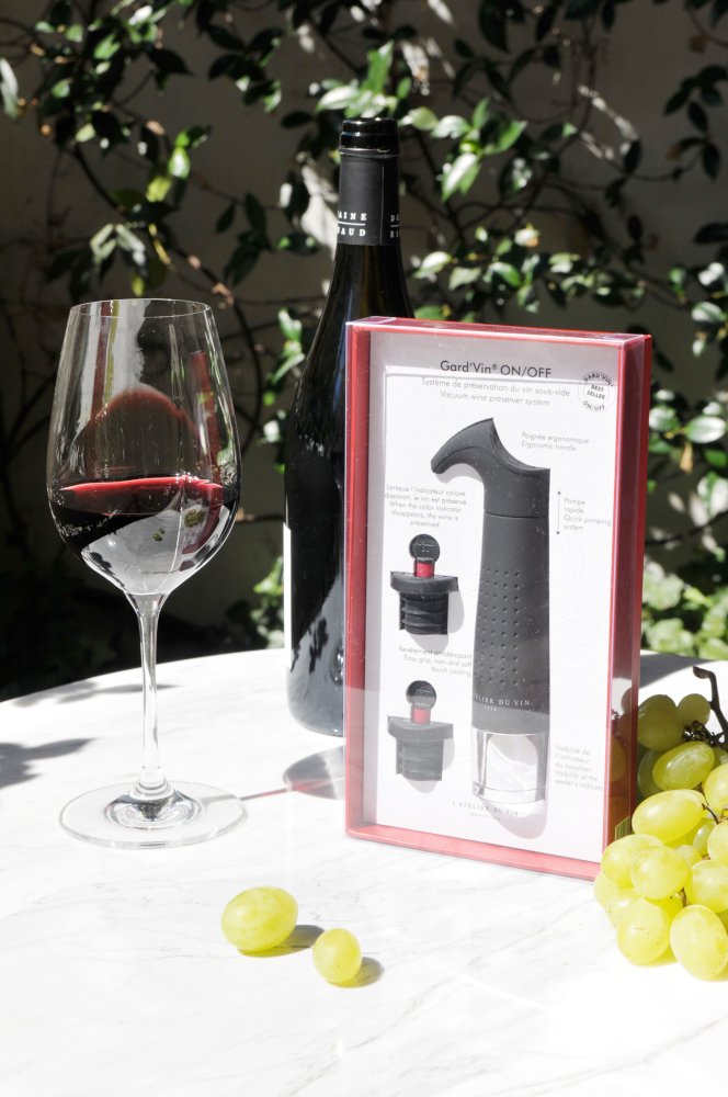 Pompe à vide d'air Gard'vin On/Off Métal L'Atelier du Vin