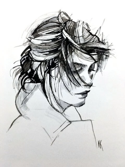 Windy | aquarelle & ink | 2018 | 29.7 x 21 cm