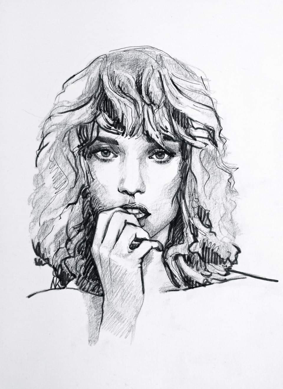 Concern | graphite pencil & brushpen | 2017 | 29.7 x 21 cm