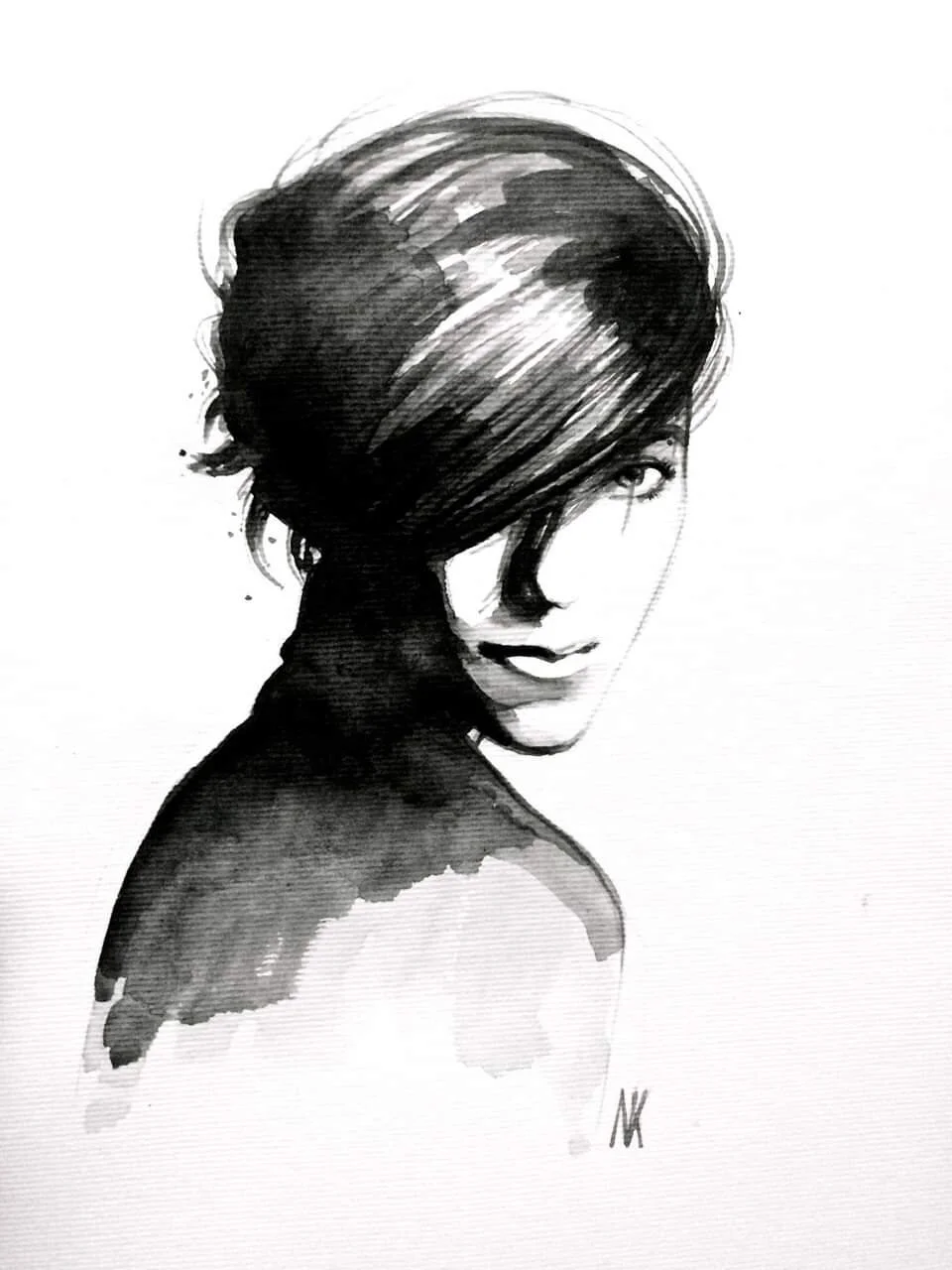 Maria | aquarelle & ink | 2017 | 29.7 x 21 cm