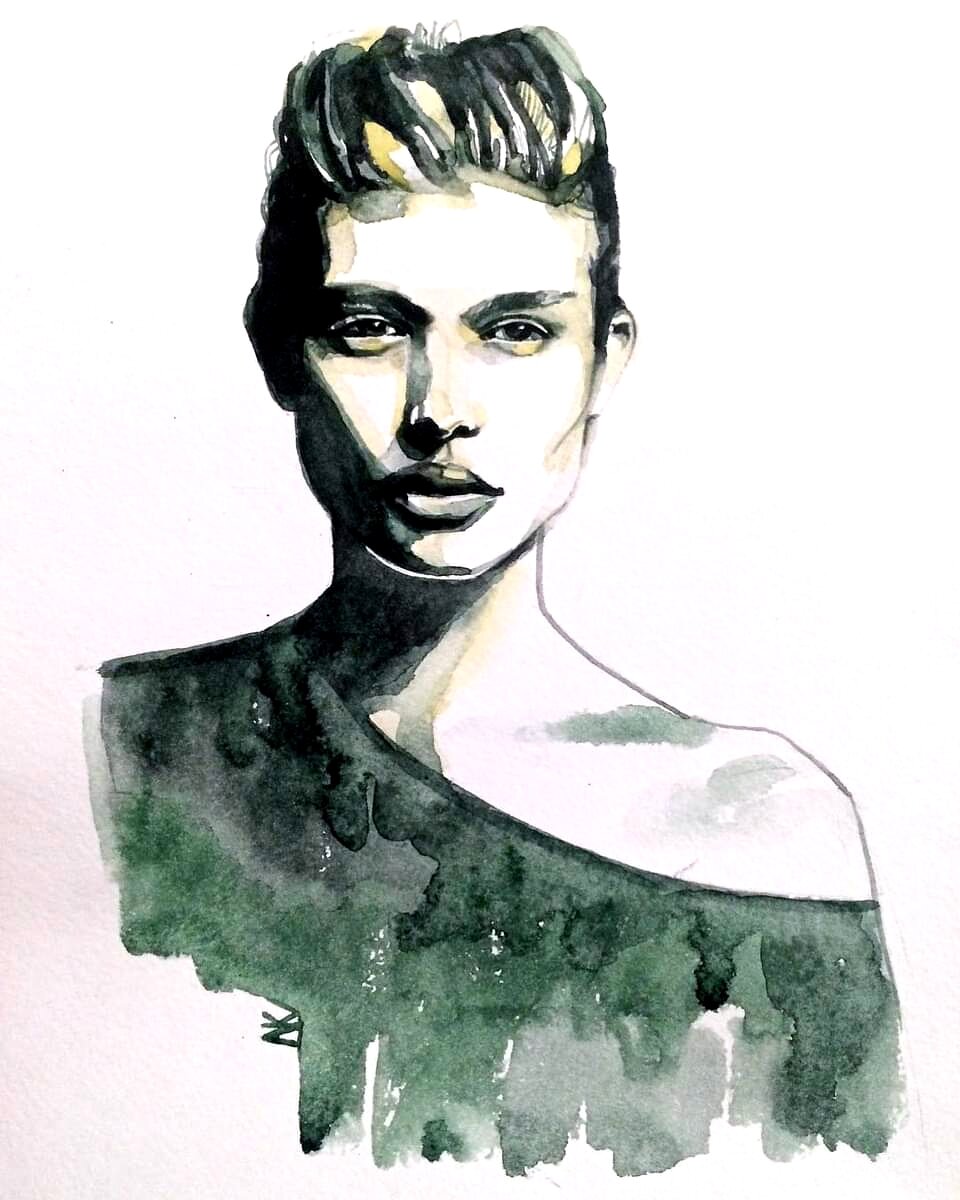 Anna | aquarelle | 2018 | 29.7 x 21 cm