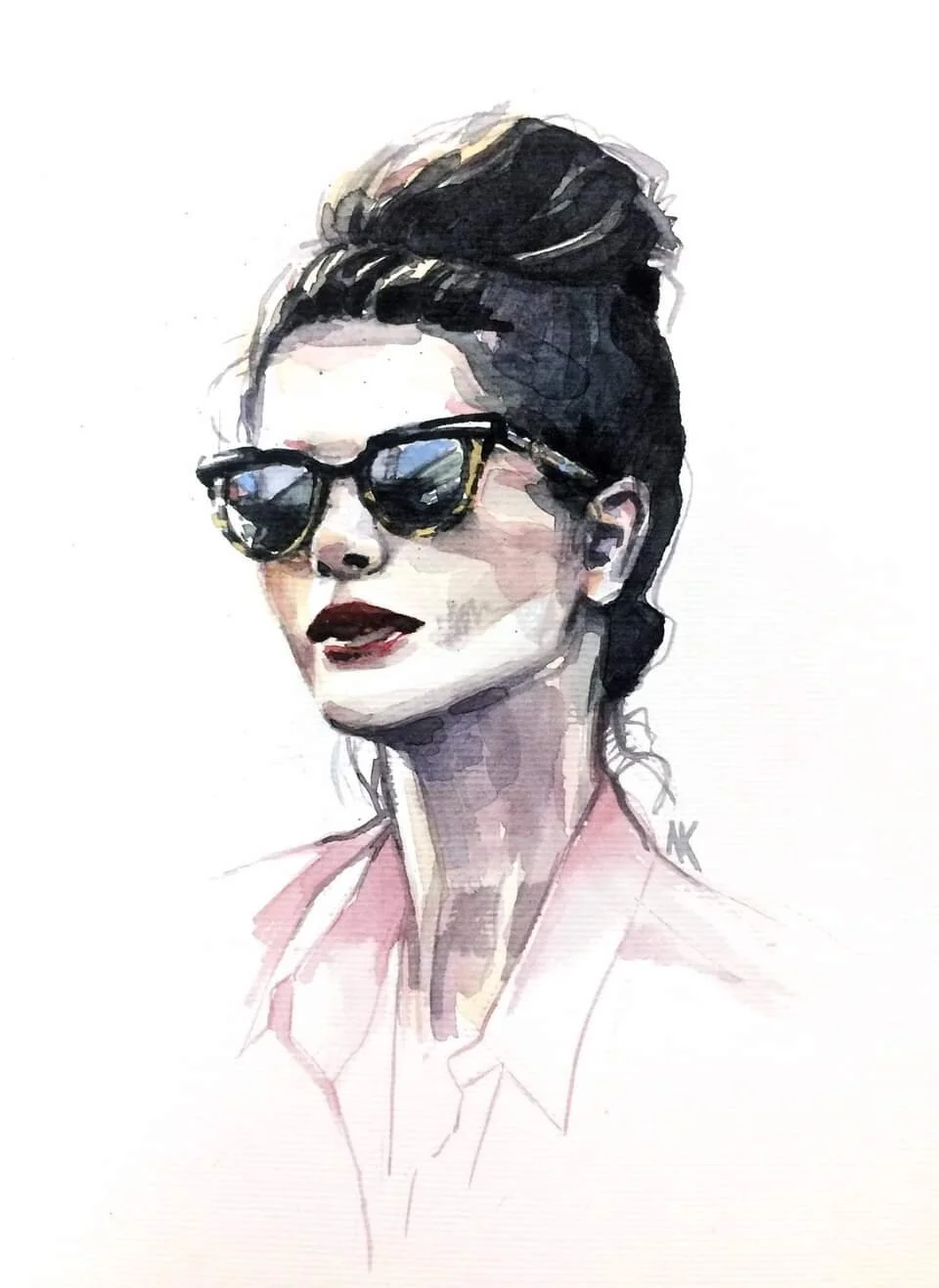 Audrey | aquarelle | 2018 | 29.7 x 21 cm