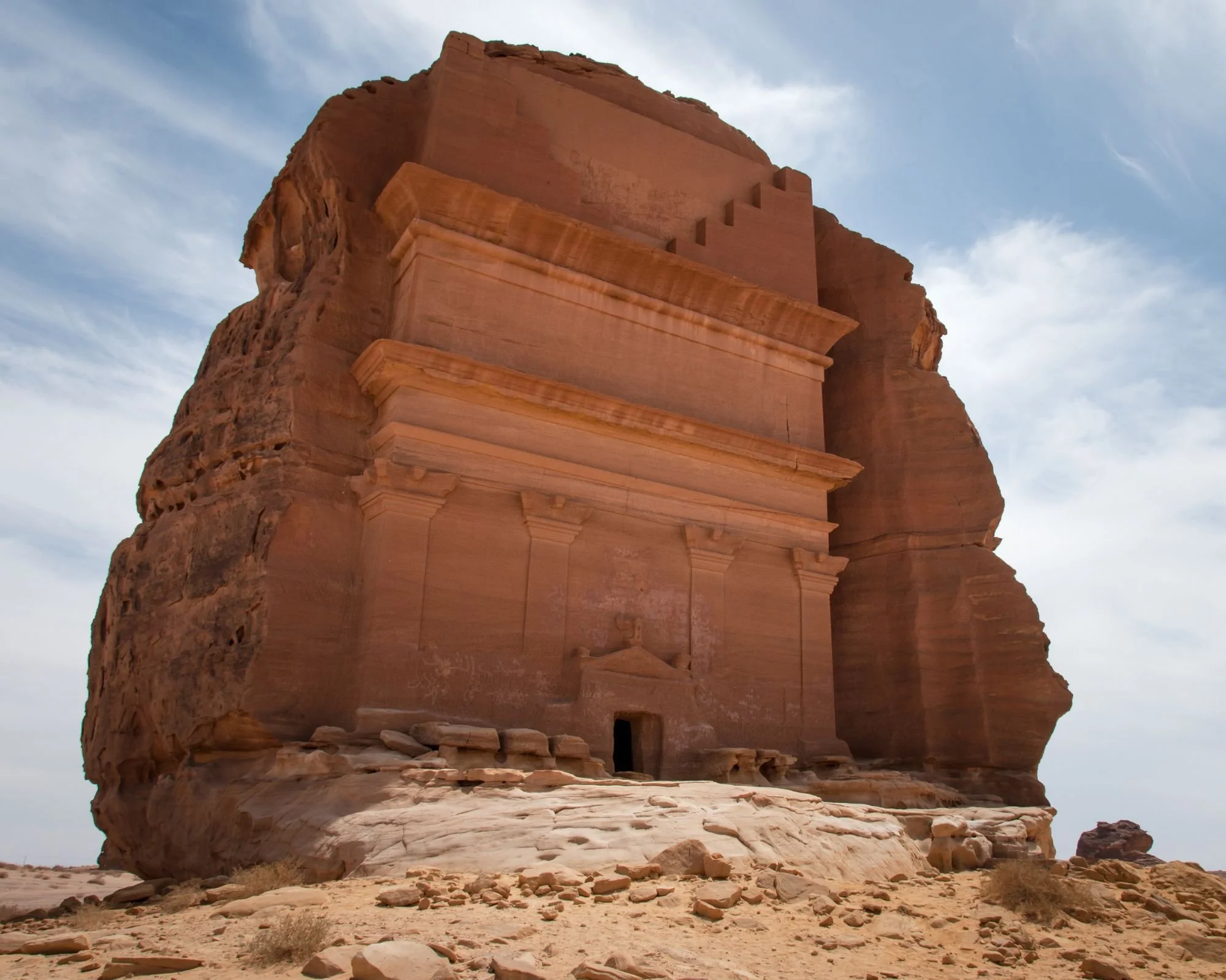 Nabatean tomb in Madain Saleh archeological site, Saudi Arabia.jpg