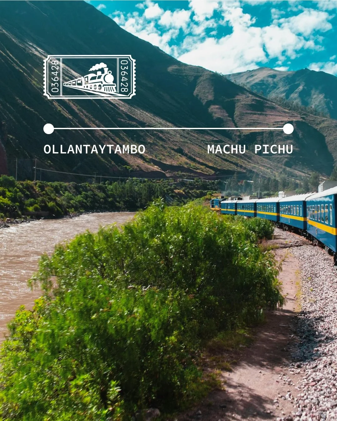 En un tren no hay que hacer nada m&aacute;s que estar.
Observar, dejar que el mundo atraviese tus ojos; 
Lo que buscan poetas y viajeros desde siempre.

En Per&uacute;, el trayecto de Ollantaytambo a Machu Picchu tiene mucho de eso. 
Por la ventana, 