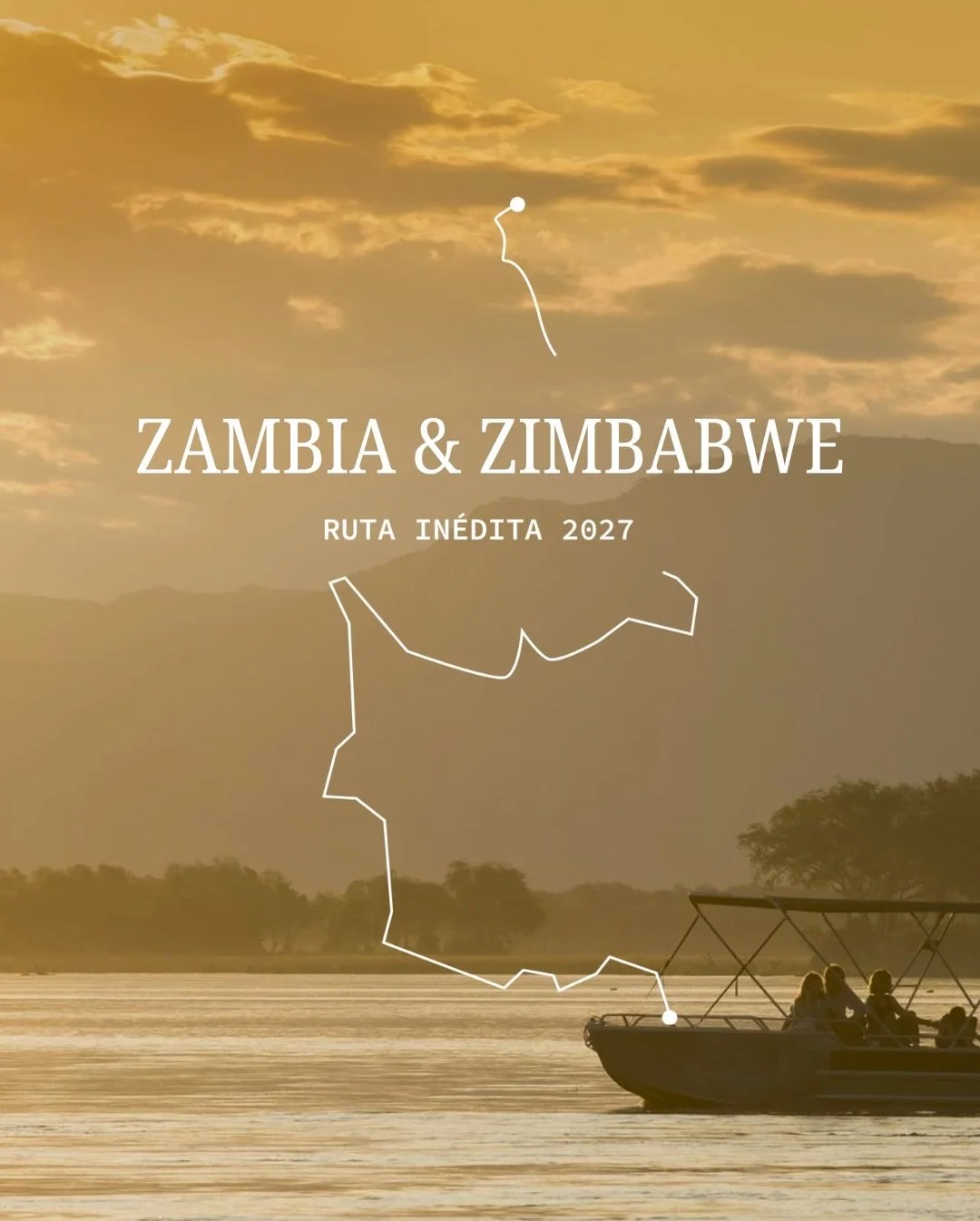 &Aacute;frica profunda. &Aacute;frica inh&oacute;spita. &Aacute;frica como se viajaba antes. 

En 2027 abrimos una ruta in&eacute;dita que une Zambia y Zimbabwe, pensada con tiempo, con historia y con ese esp&iacute;ritu que nos acompa&ntilde;a desde
